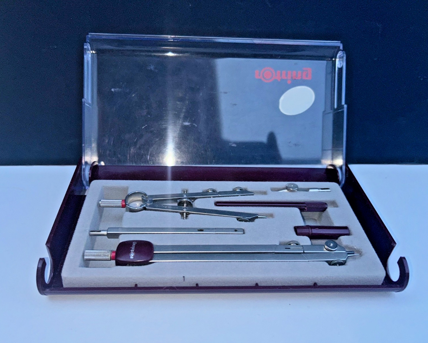 rOtring Compass Divider Set Technical Drawing Mathematical in Case 1980