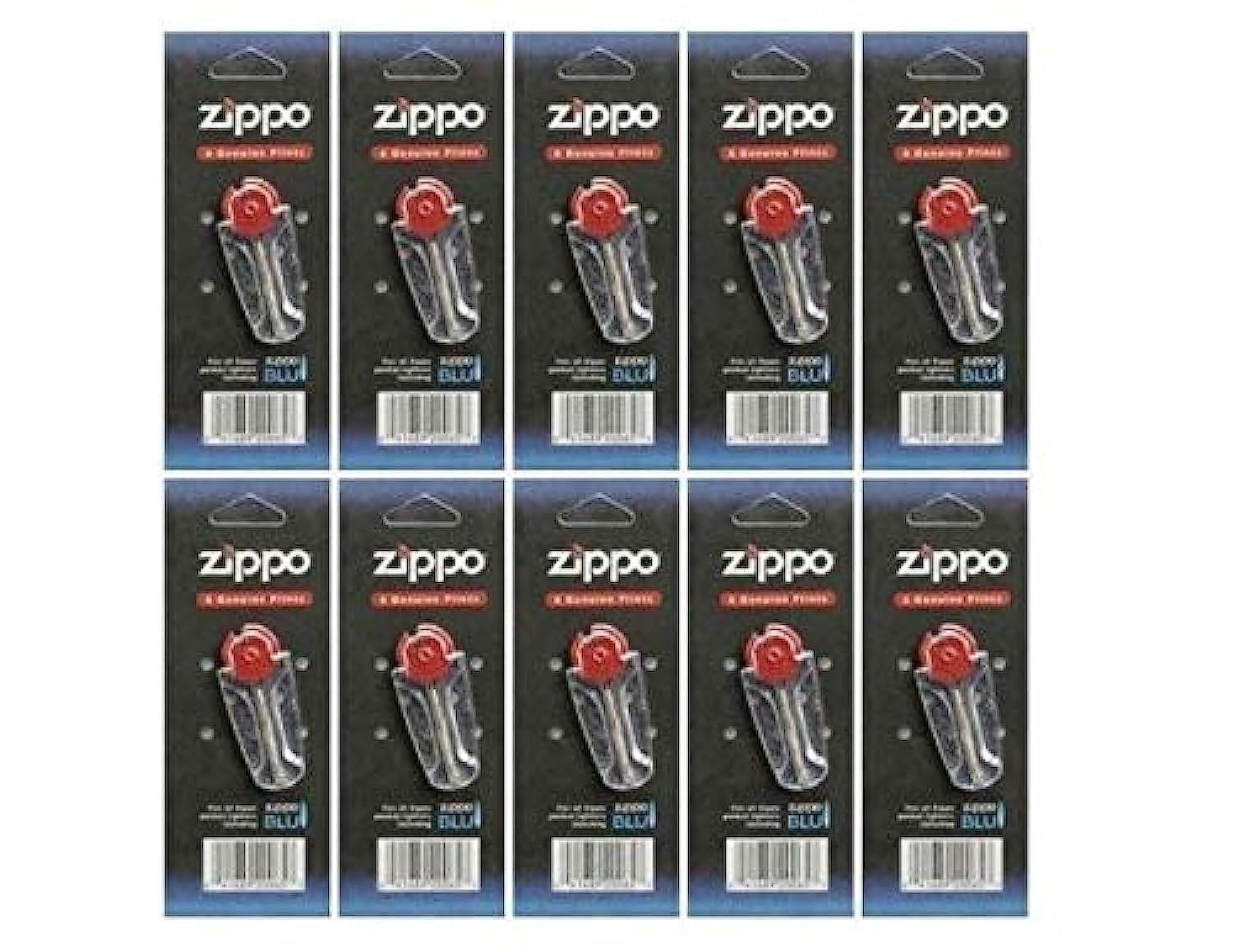 Zippo Genuine Flints (10 Pack) Red