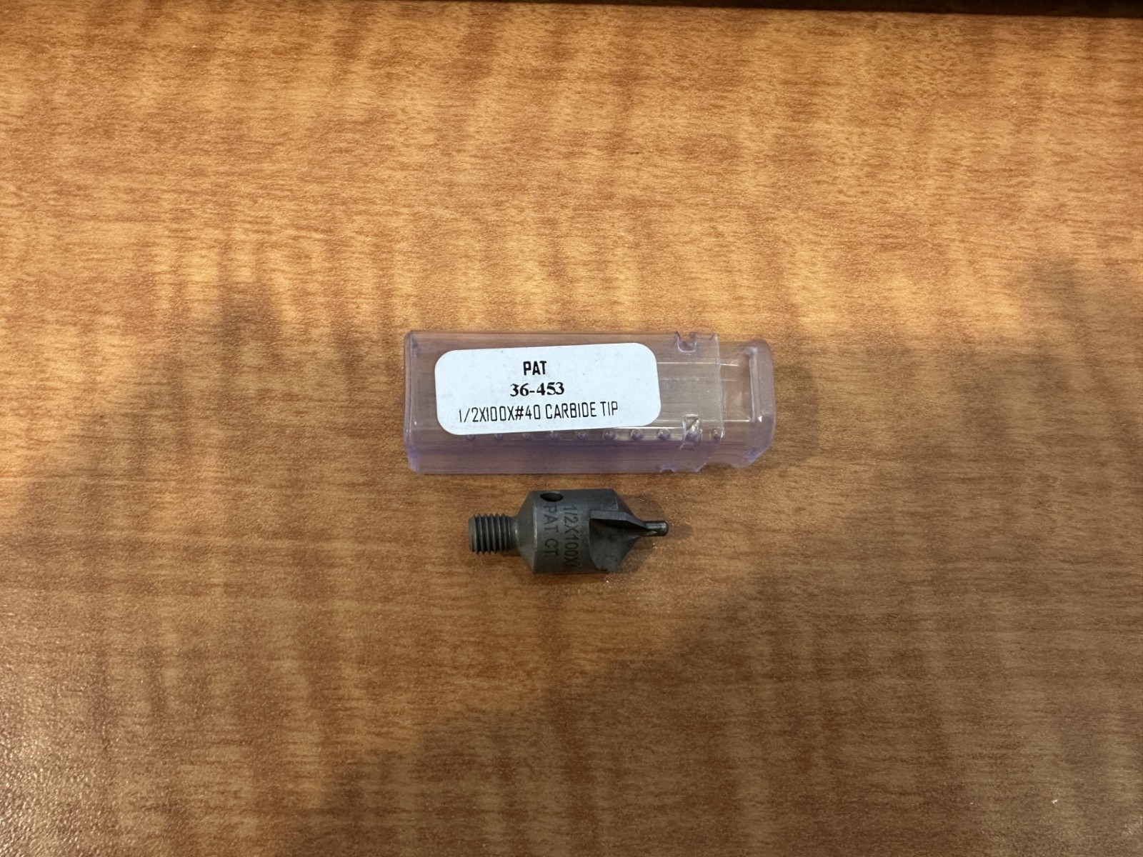 1/2x100x#40 2 Flute Carbide Tipped Stop Countersink W/ Pilot 100 DEG. 36-453