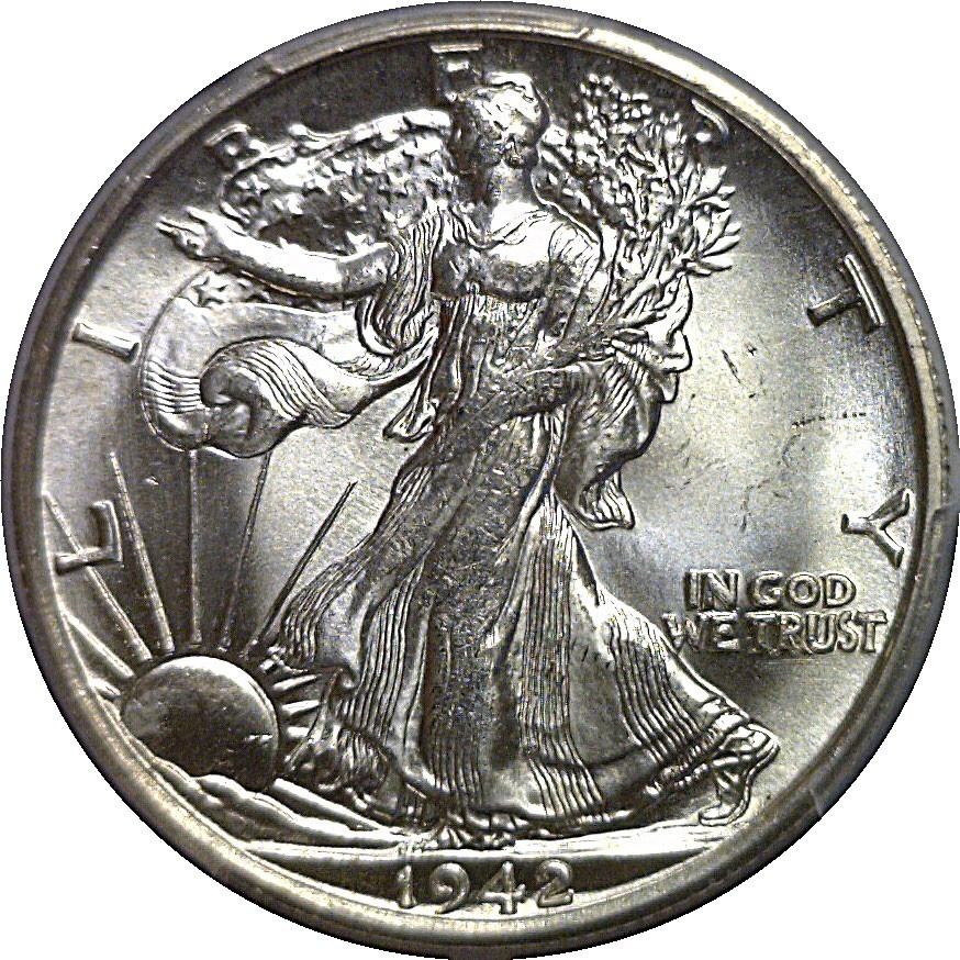 1942-S Walking Liberty Half Dollar PCGS MS-66