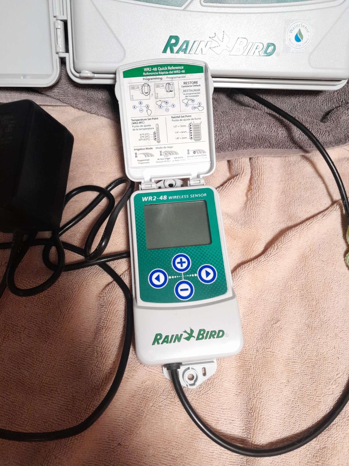 Rain Bird ESP-SMTe Sprinkler Controller With WR2-48 Sensor