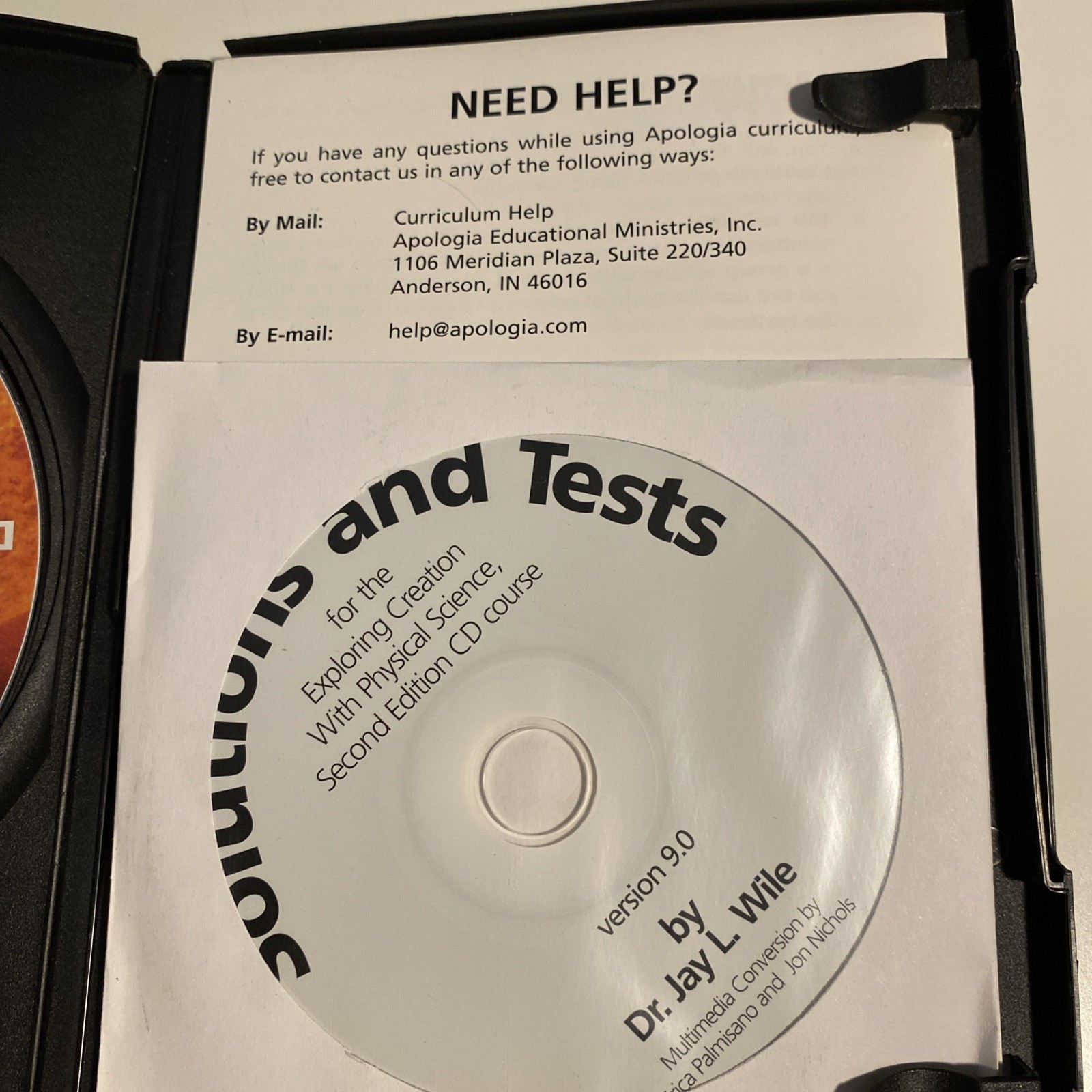 # Apologia Exploring Creation With Physical Science Course CD-ROM, Solution Disc