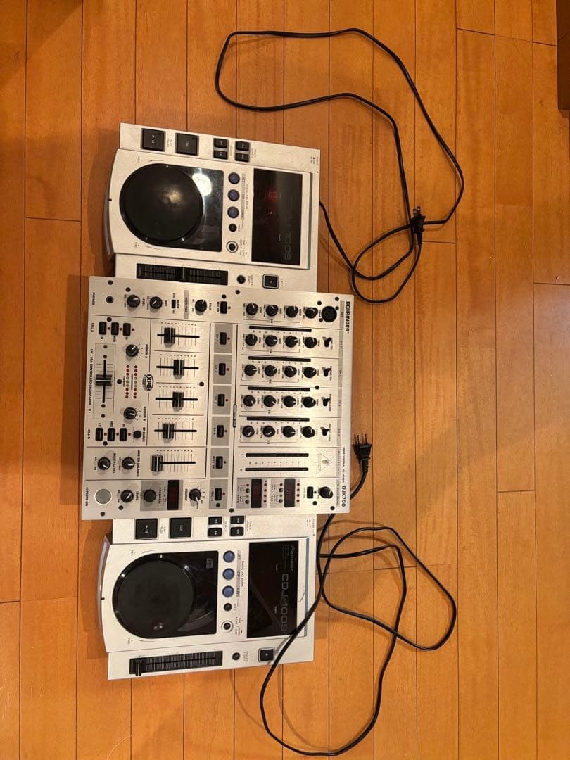 Pioneer CDJ-100S Pair + Behringer DJX700 DJ Mixer CD Player Set Tested