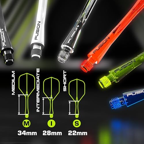 Fusion No.2 Integrated Flight & Shaft System - Intermediate (28mm) Yellow