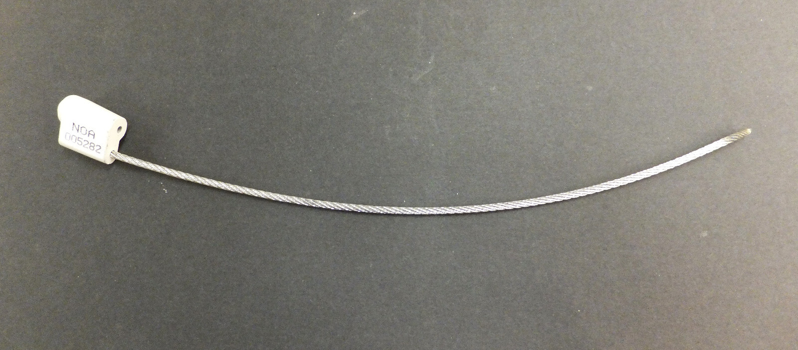 SECURITY CABLE SEALS, WHITE , 12"  LENGTH - NUMBERED ( QTY 100 )