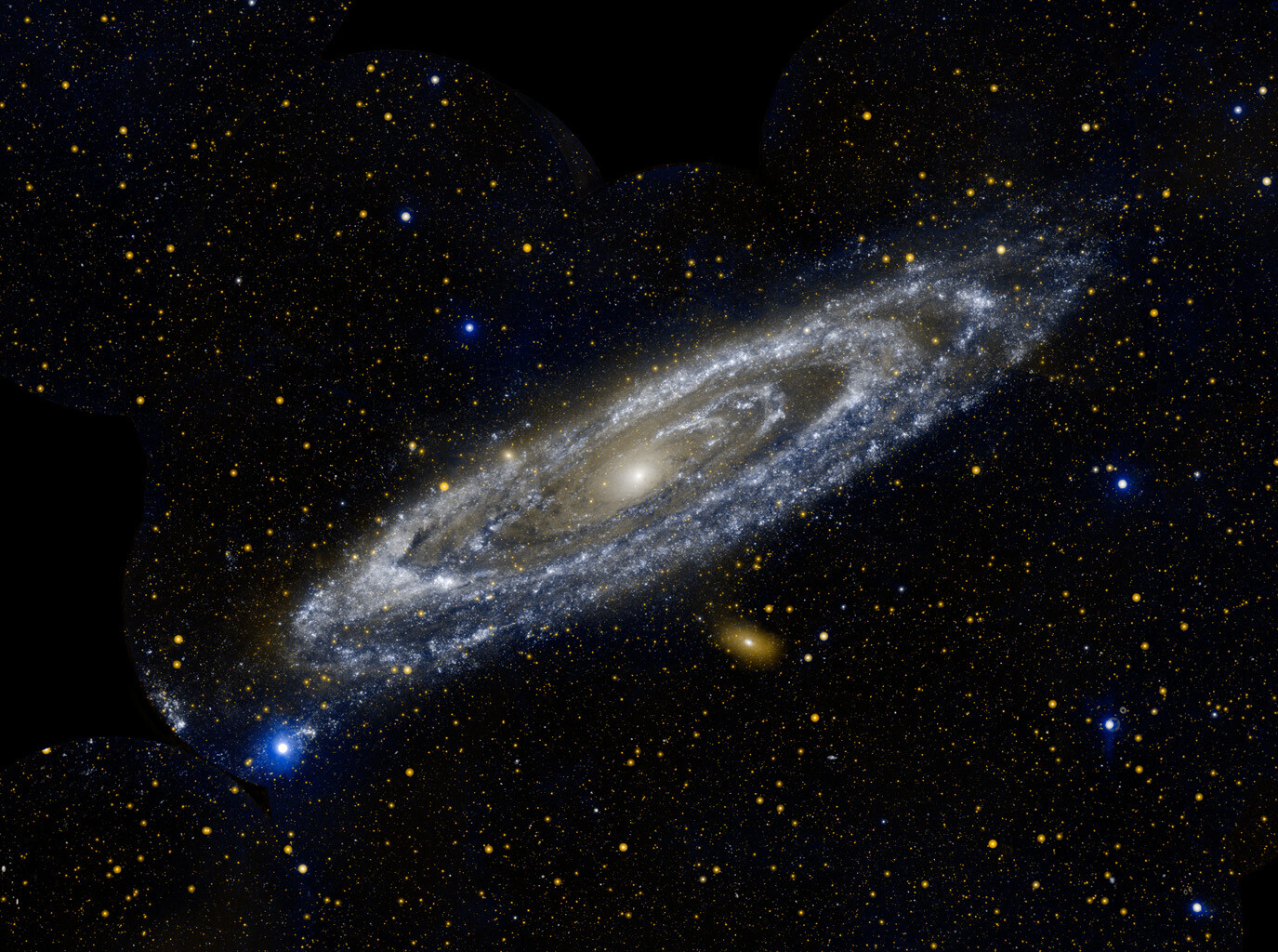 ANDROMEDA GALAXY TAKEN BY GALAXY EVOLUTION EXPLORER 8X10 GLOSSY PHOTO IMAGE #1