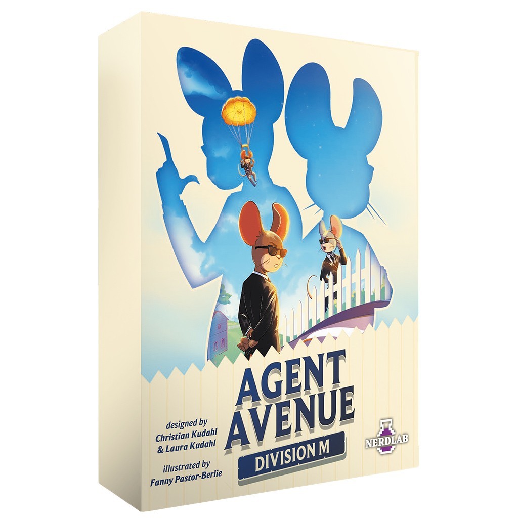 Division M Expansion Agent Avenue Card Game for 2 Players Nerdlab Board Fast
