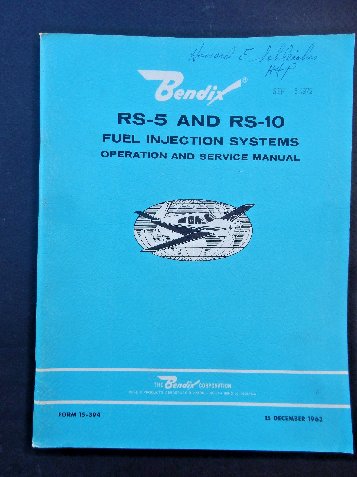 1963 Bendix Fuel Injection Systems Operation & Service Manual RS-5 & RS-10, USA