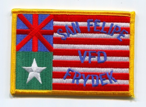 San Felipe Frydek Volunteer Fire Department Patch Texas TX