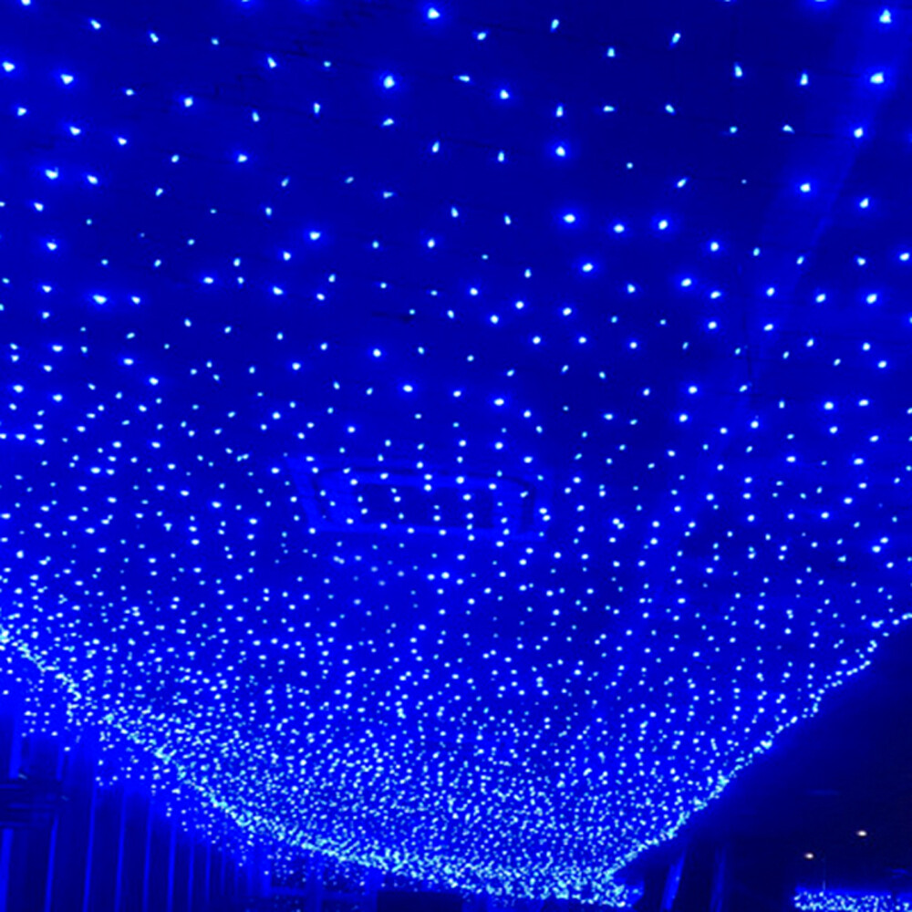 8CH LED Star Stage Backdrop Curtain Background Starry Sky w/ Controller Velvet