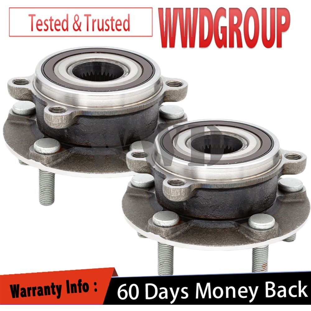 Pair 513347 Front Wheel Bearing Hub For 2013-2021 MAZDA CX-5 2014-2021 MAZDA 6