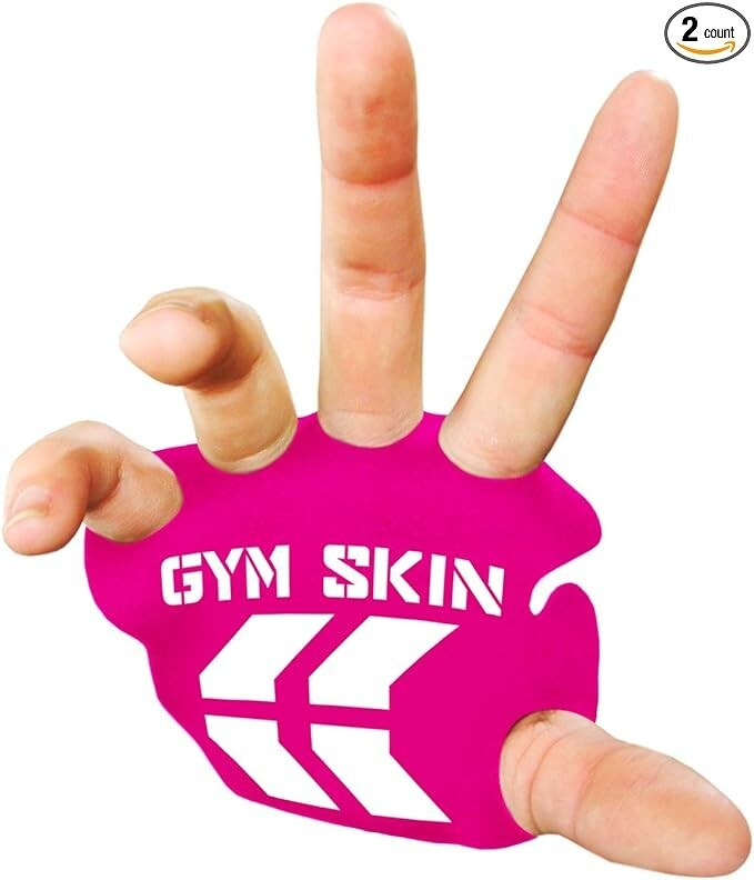 STKR Gym Skin Palm Protectors Lightweight Gloves Pink Women S/M Weightlifting