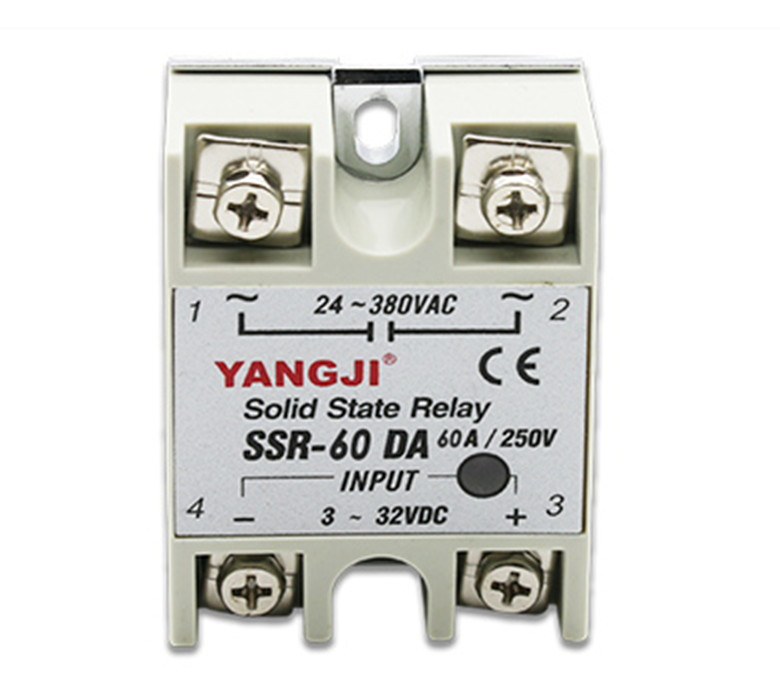 Single-phase DC controlled AC DC-AC solid state relay series SSR-60DA 60A