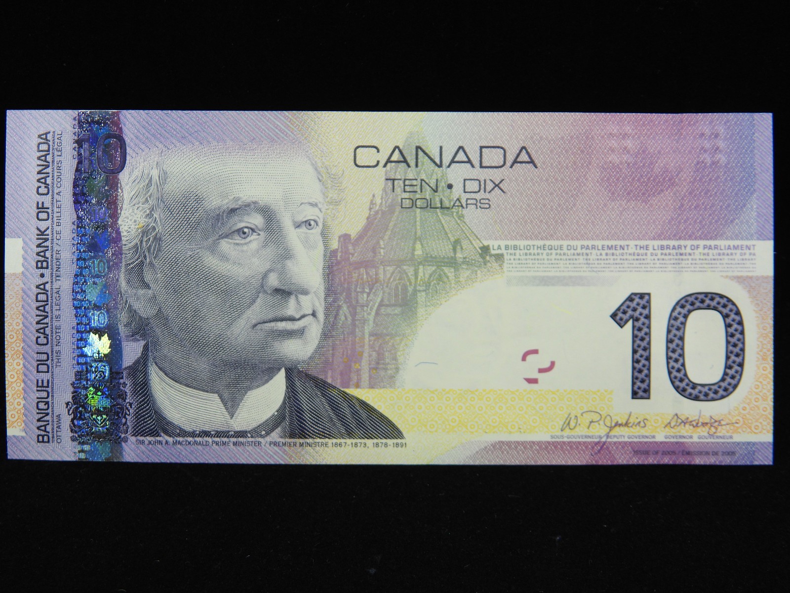 2005 $10 Dollars Canada Banknote BTR 9137851 Jenkins Dodge 2007 Print CUNC Grade