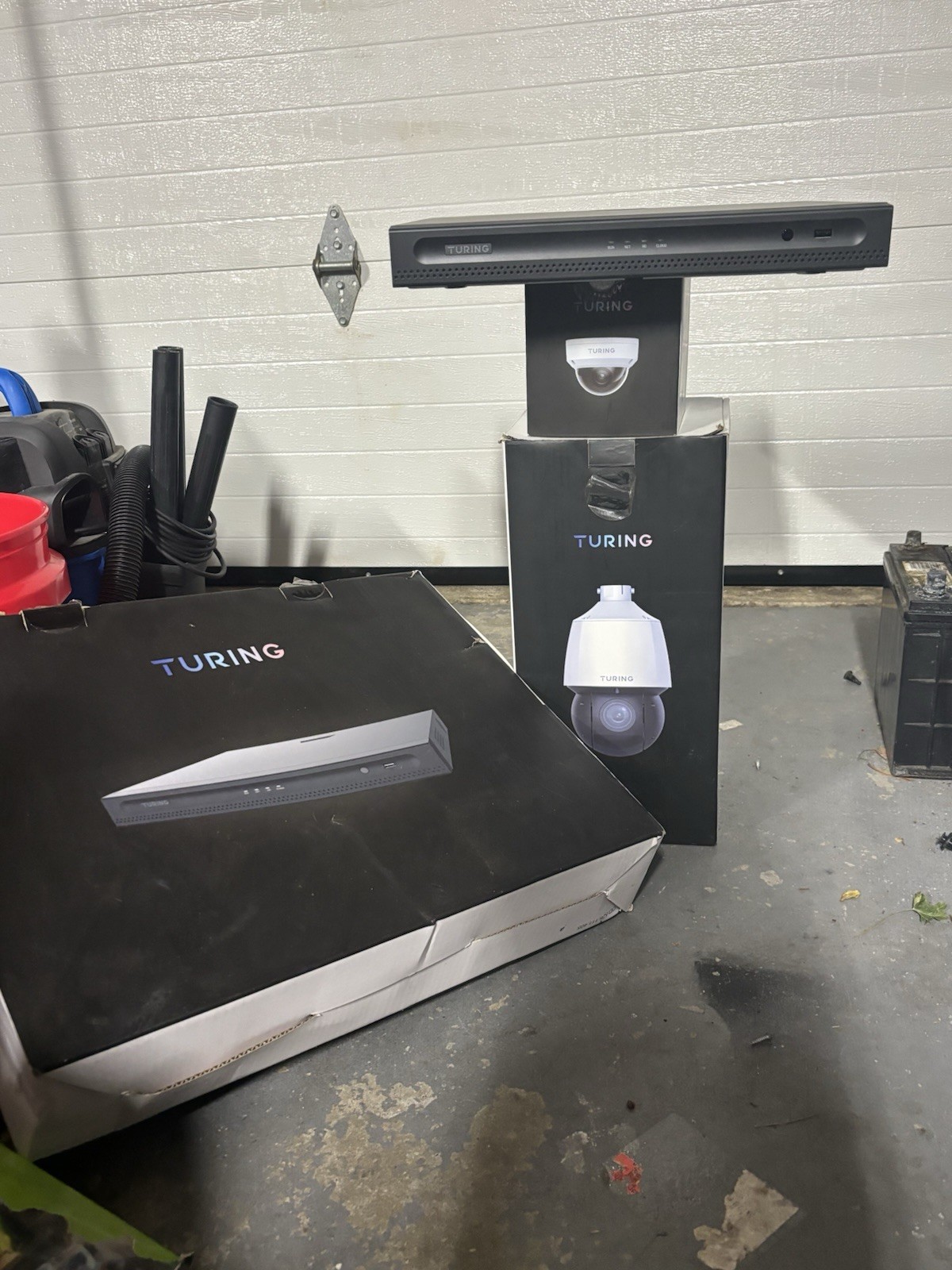 Turing Smart Series Lot- 8-Channel NVR ( No Bridge/cords) + Dome Camera+ 4MP PTZ