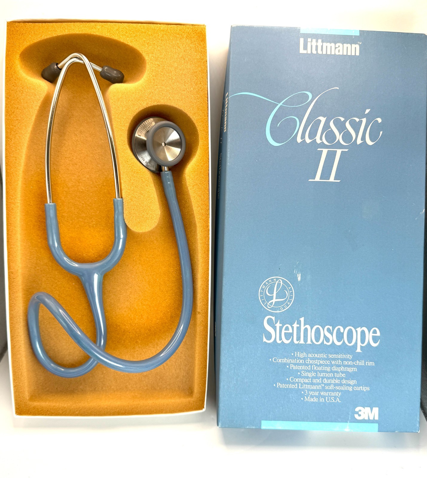 New Open 3M Littman Stethoscope Classic II  - Blue Tube