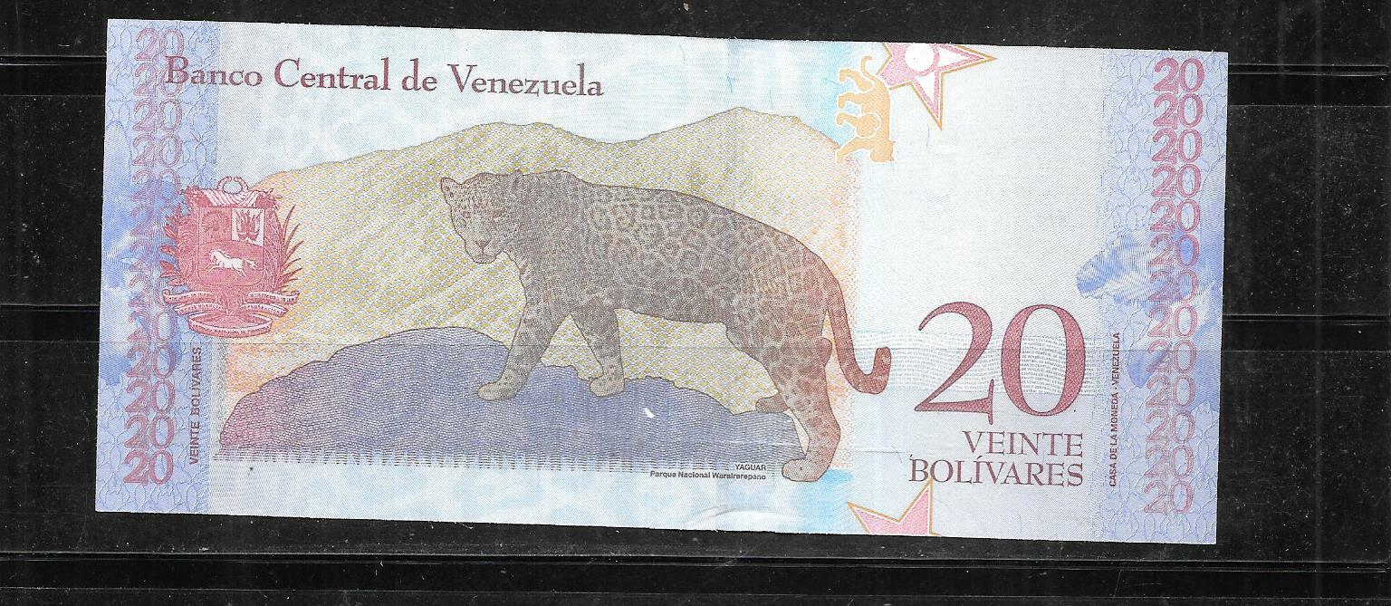VENEZUELA #2018 CRISP MINT 20 BOLIVARES BANKNOTE PAPER MONEY CURRENCY BILL NOTE