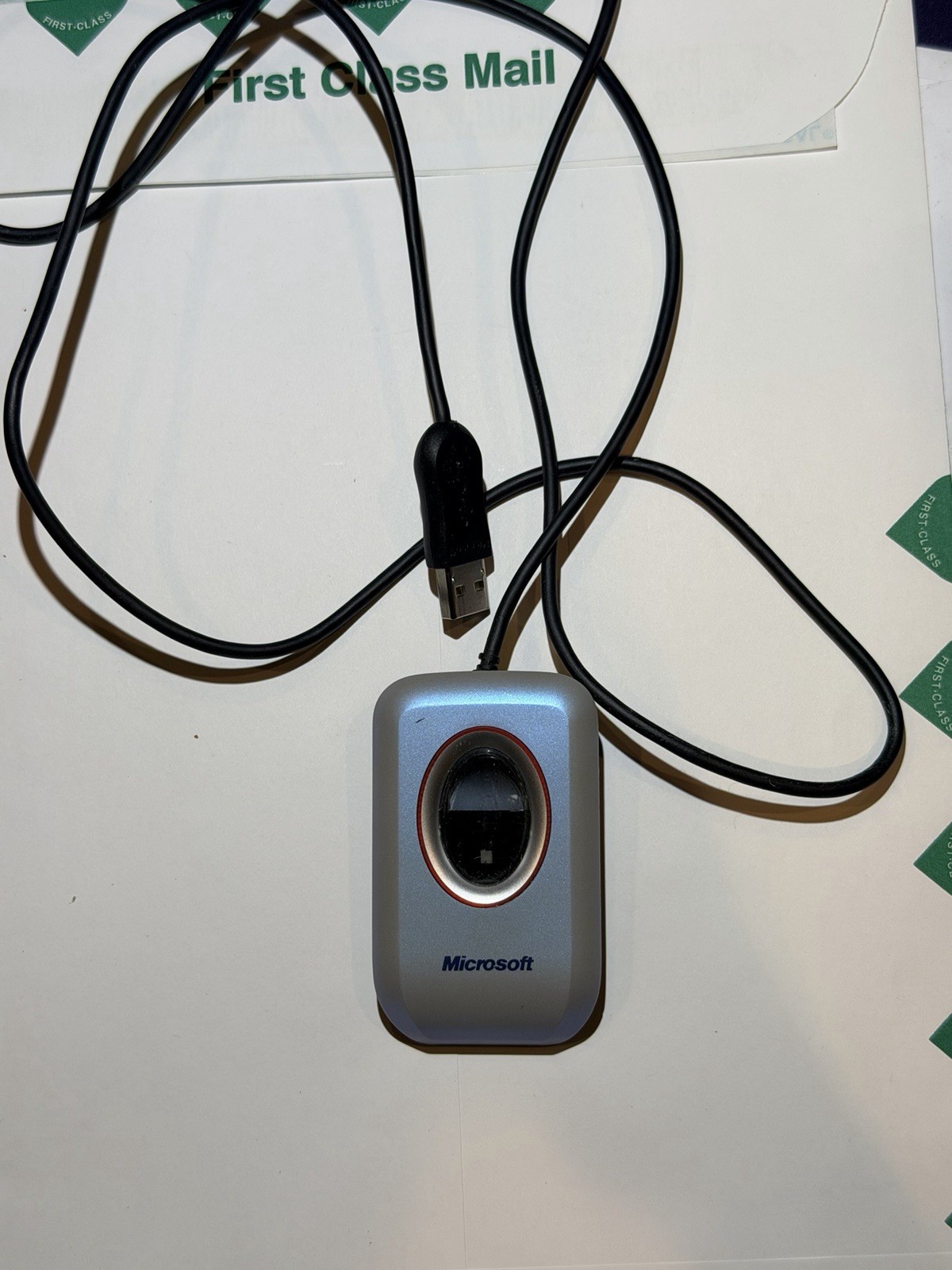 Microsoft Fingerprint Reader USB Port PC Computer Security Model 1033