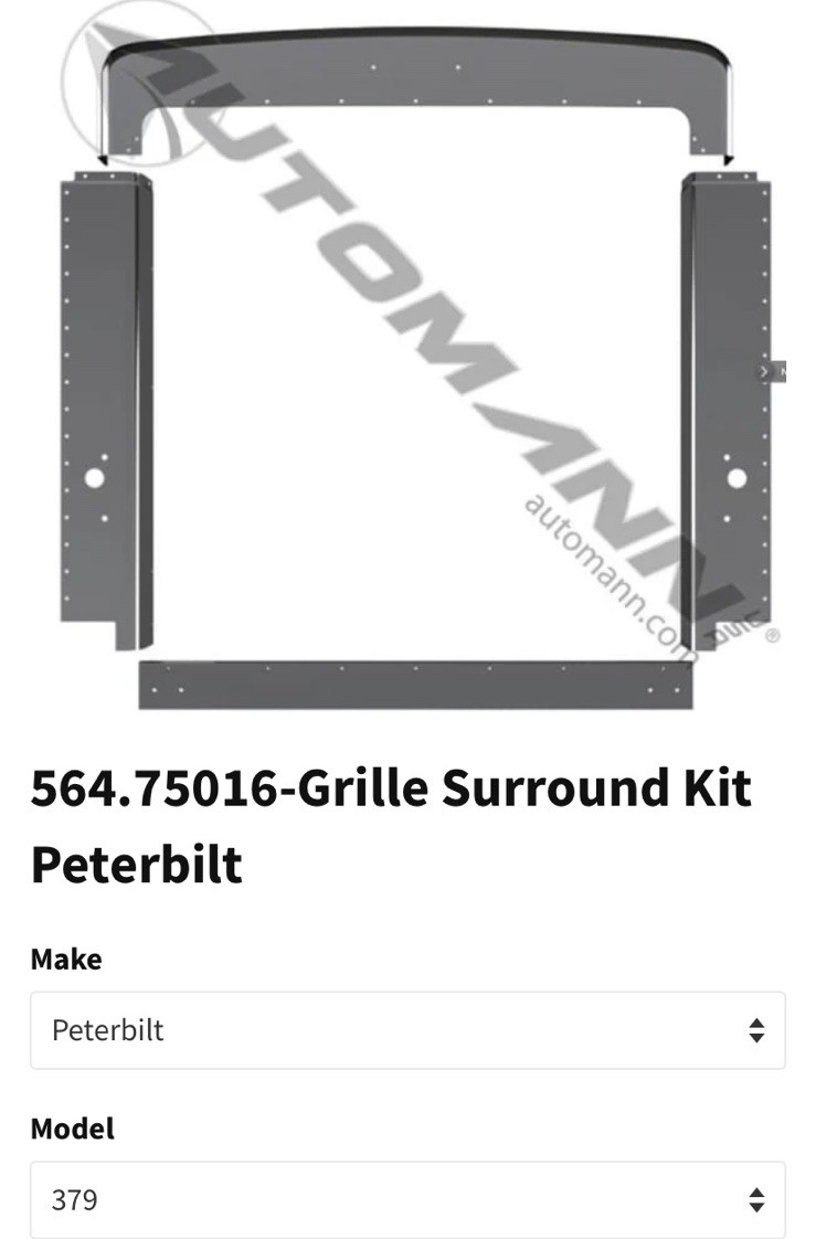 Grille Surround Kit Fits Peterbilt 379