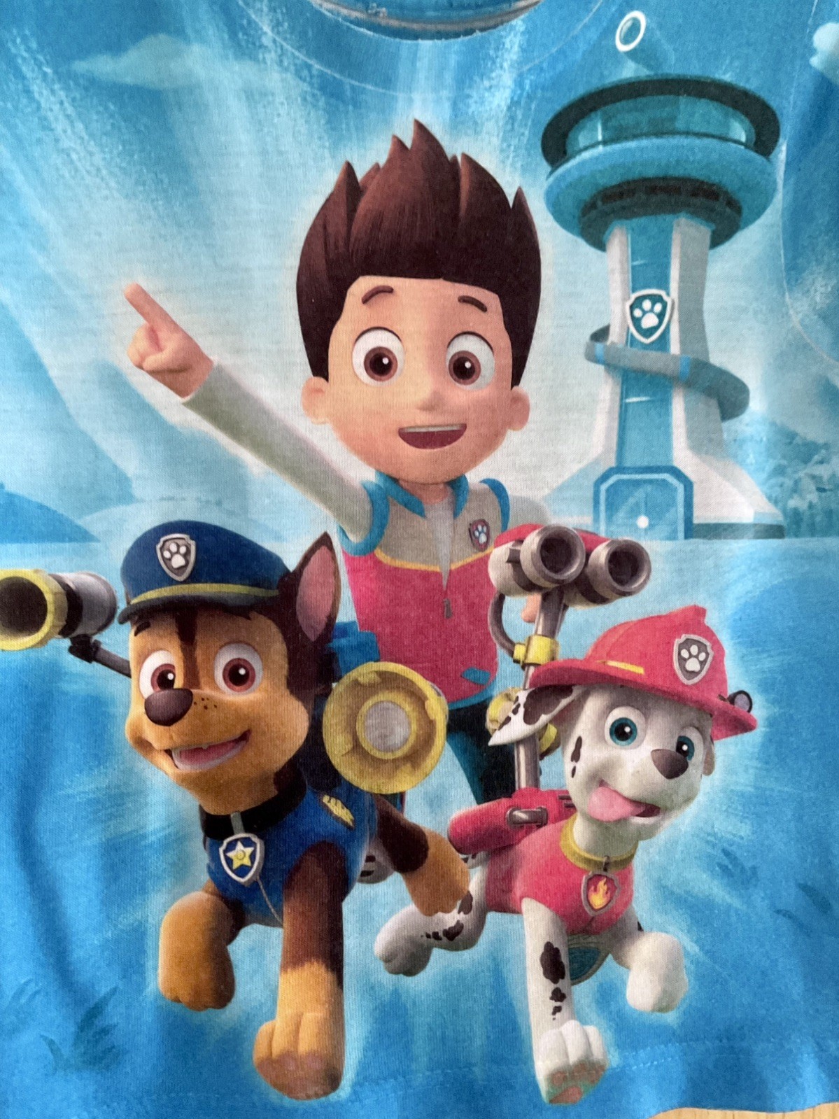 Paw Patrol T Shirt. 1-2 Years. 100% Polyester. Graphic Design Both Sides.