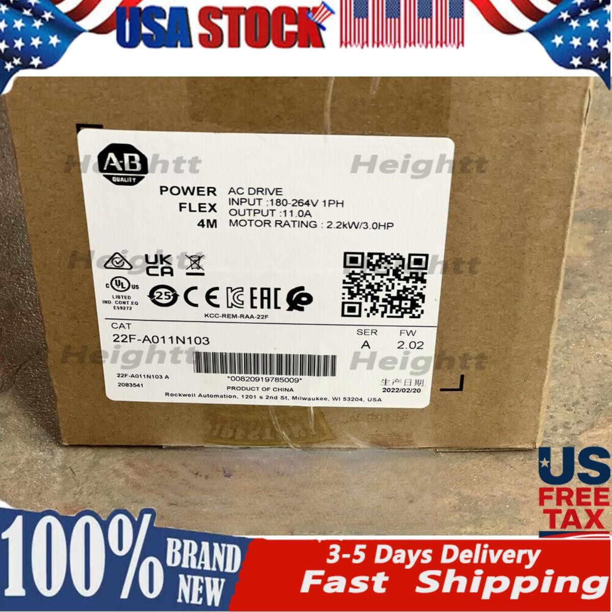 AB 22F-A011N103 AC Drive New Factory Sealed 22F-A011N103 Fast Ship US Free Tax