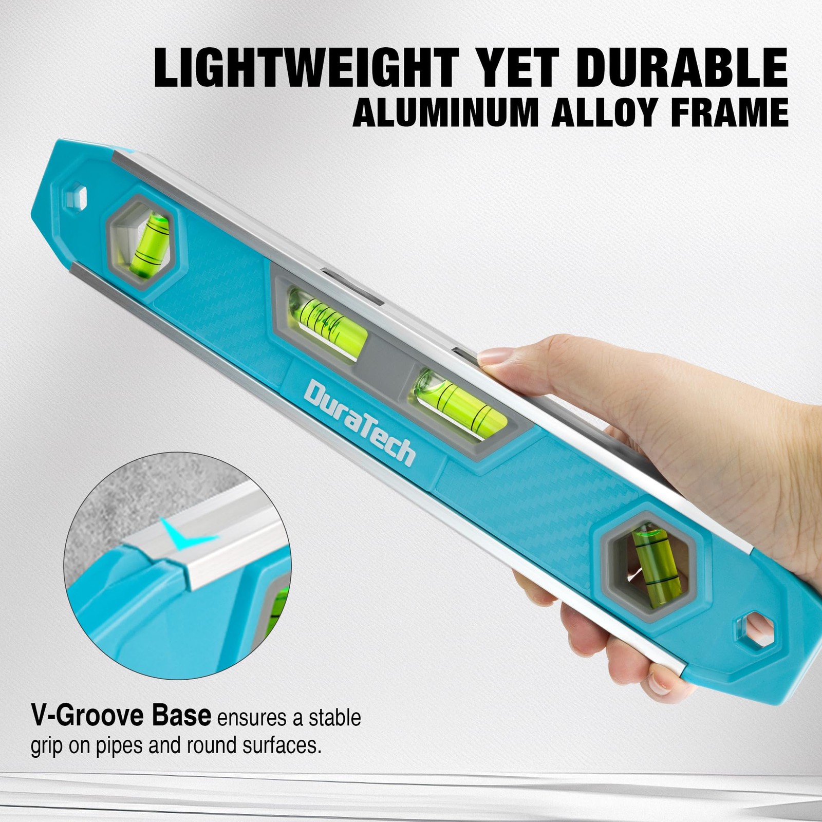 Turquoise 12 Inch Magnetic Torpedo Level Tool