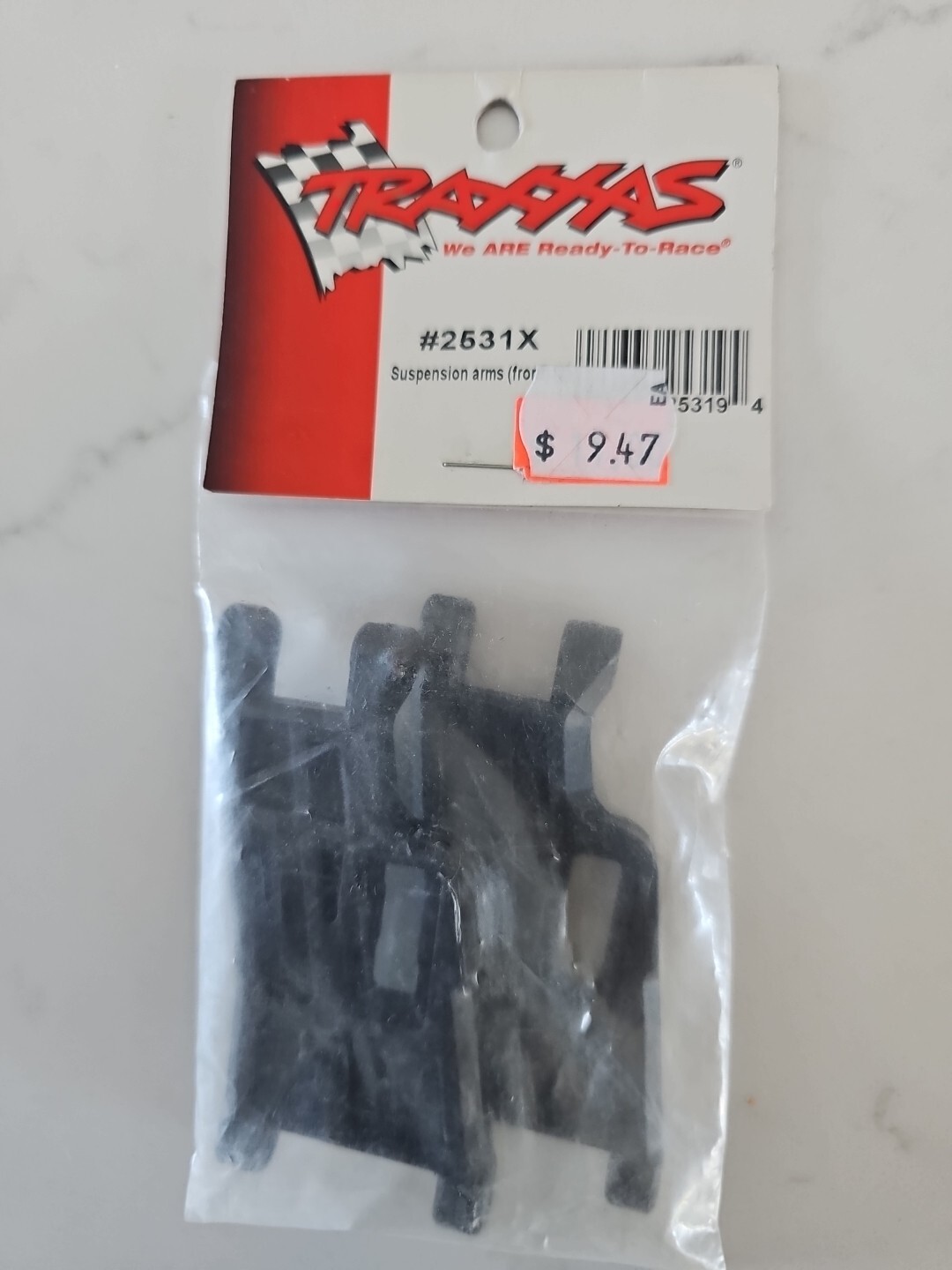 Traxxas 2531X BLACK Front Suspension Arms, DRAG SLASH & BANDIT NITRO RUSTLER