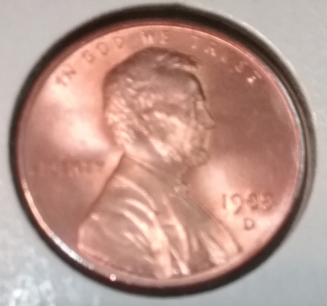 1988 Lincoln Memorial Cent  D - BU - Uncirculated