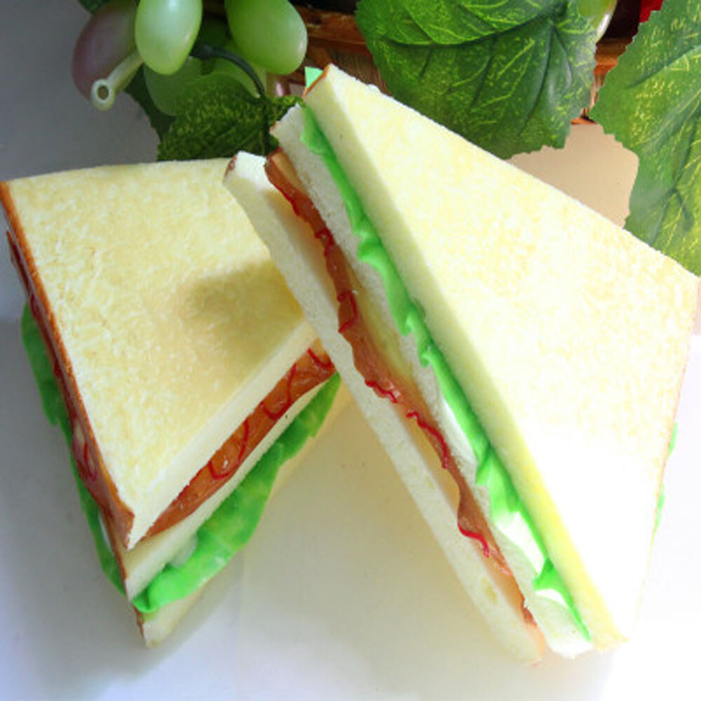 2pcs High imitation fake simulated artificial sandwich model