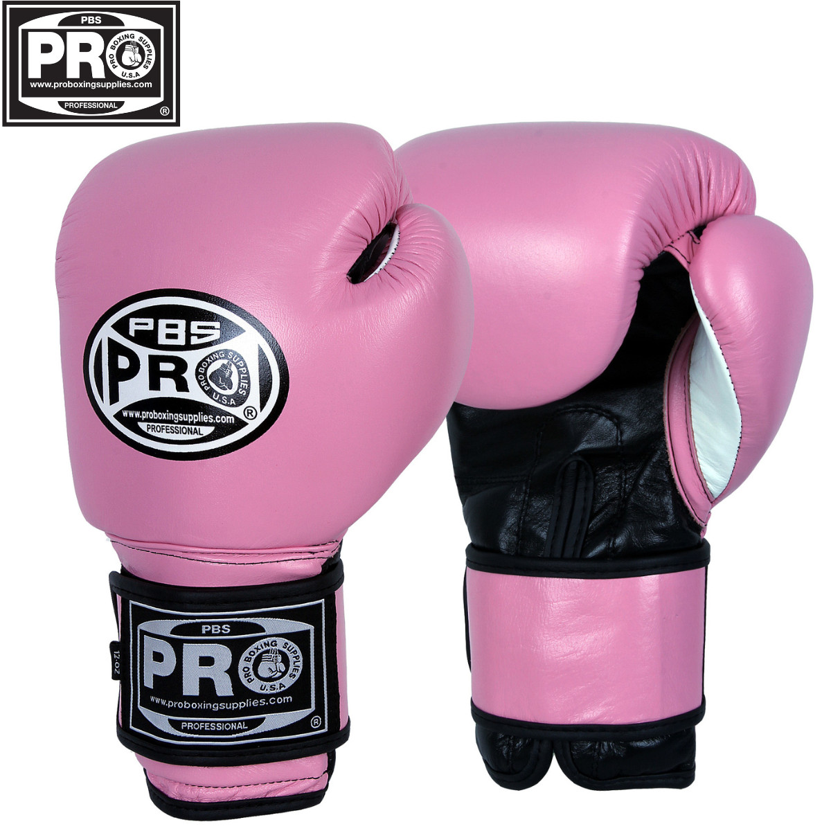 ProBoxing® Leather Boxing Gloves - Pink - Premium Boxing Gloves, Sparring, MMA
