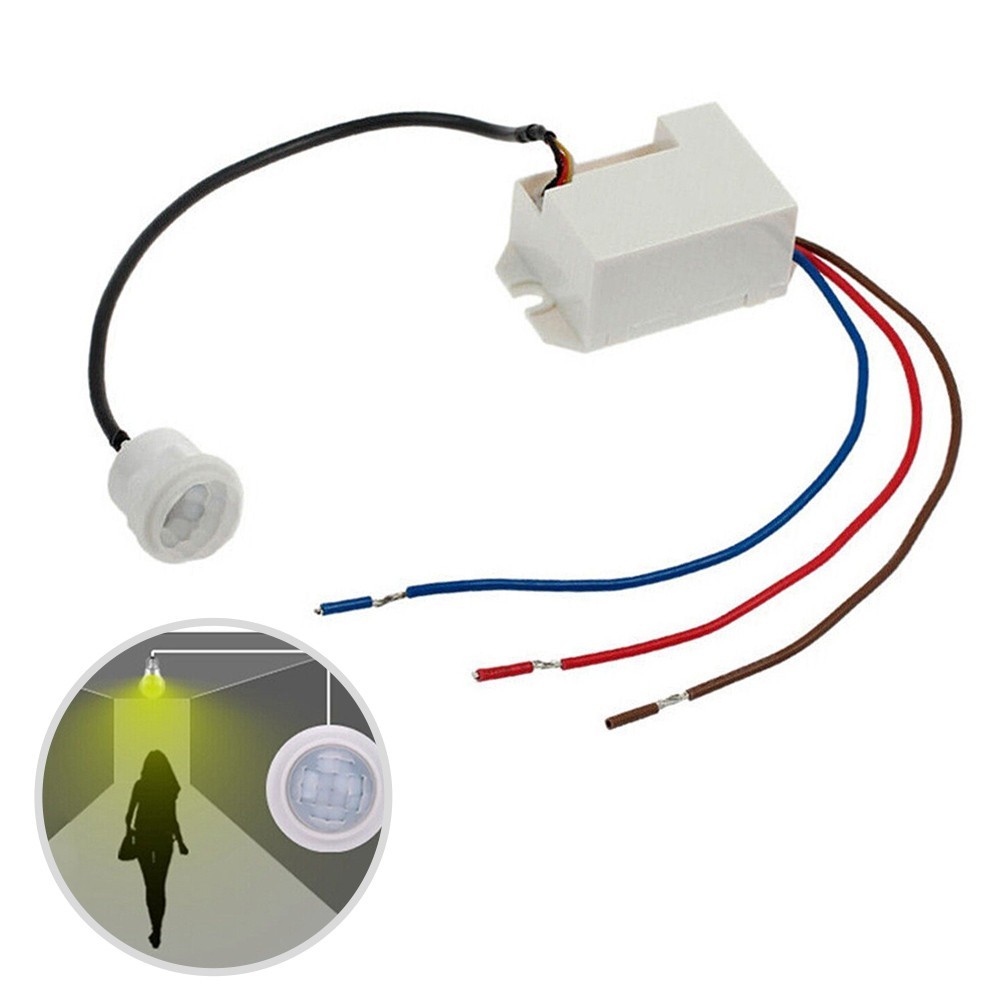 Reliable Electric Relay Body Motion Sensor for Lamp Control Easy Installation
