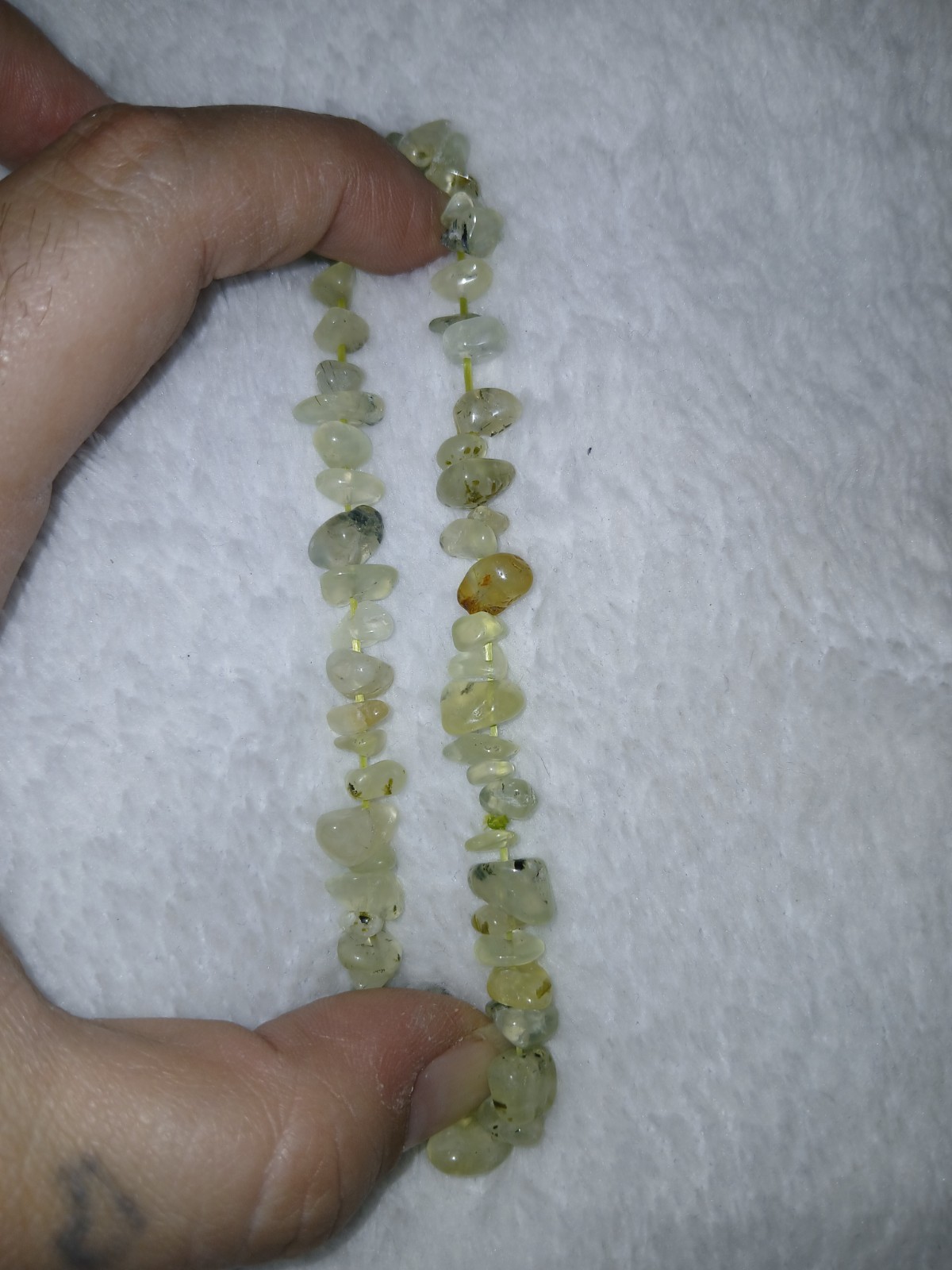Prehnite Chip Bracelet