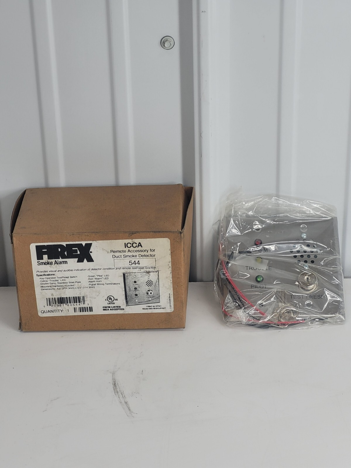FIREX ICCNA 544 Fire Smoke Detector Remote Accessory For Duct Smoke Detector c16