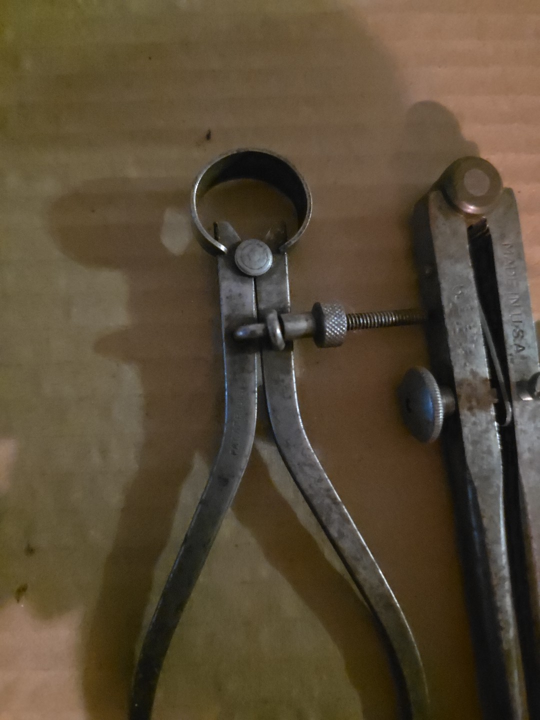 Vintage Starrett inside outside caliper set