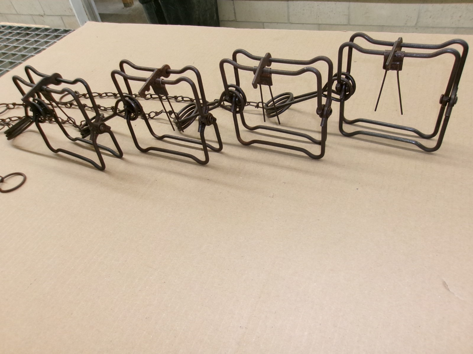 4) Duke 110 Body Grip traps. Strong Springs! Mink & Muskrat trapping.