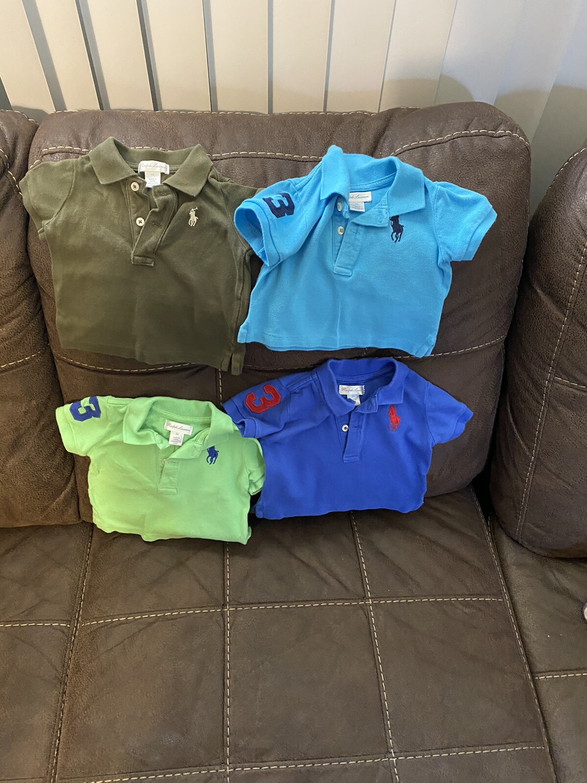 4 Baby Ralph Lauren Shirts Size 3 Months (4D12)
