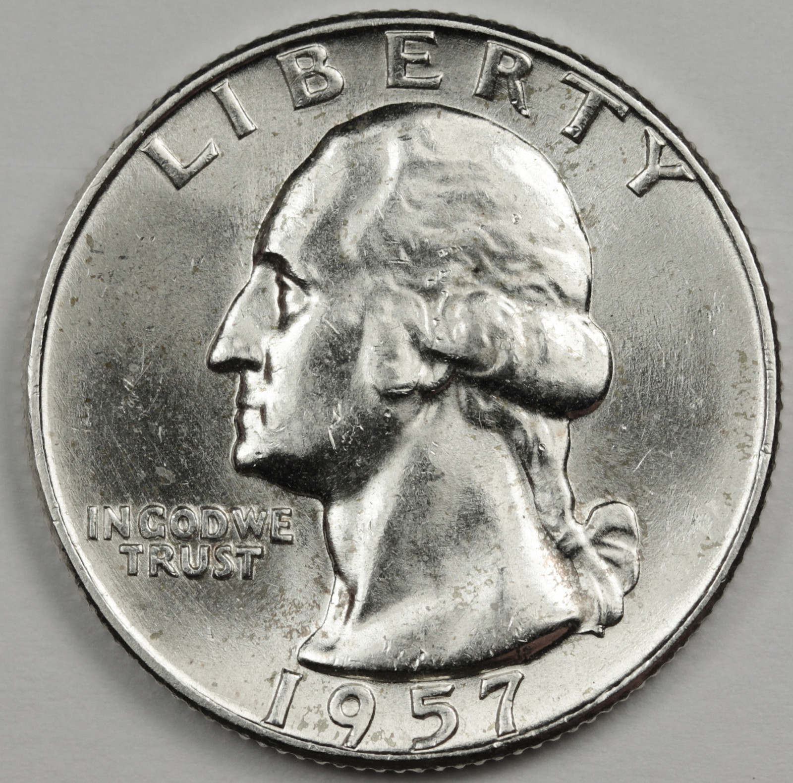1957-d Washington Quarter.  Nice B.U.  86775   (Inventory A)