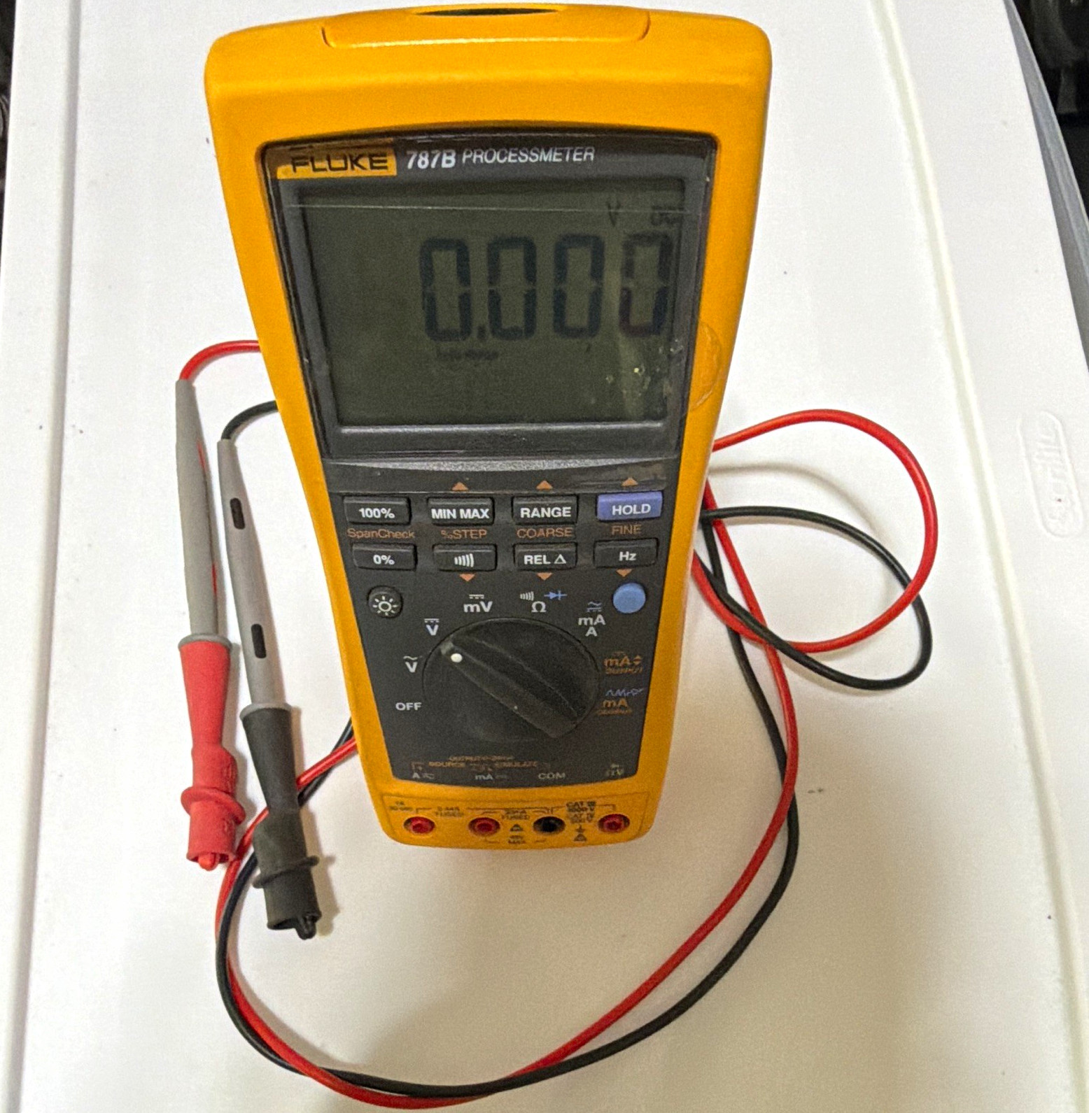 Fluke 787B ProcessMeter Process Calibrator Multimeter with Test Leads. No box