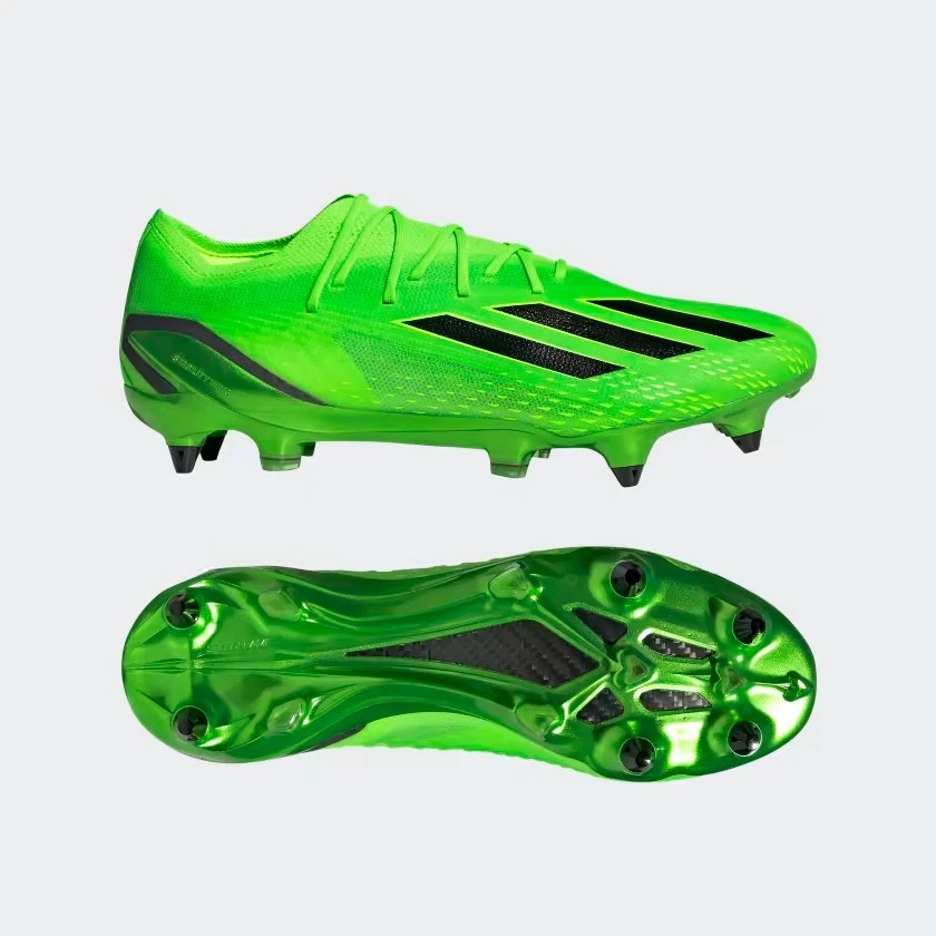 Adidas Men 5/Women 6 X SPEEDPORTAL.1 SG Soccer Cleats Solar Green GW8440 NEW