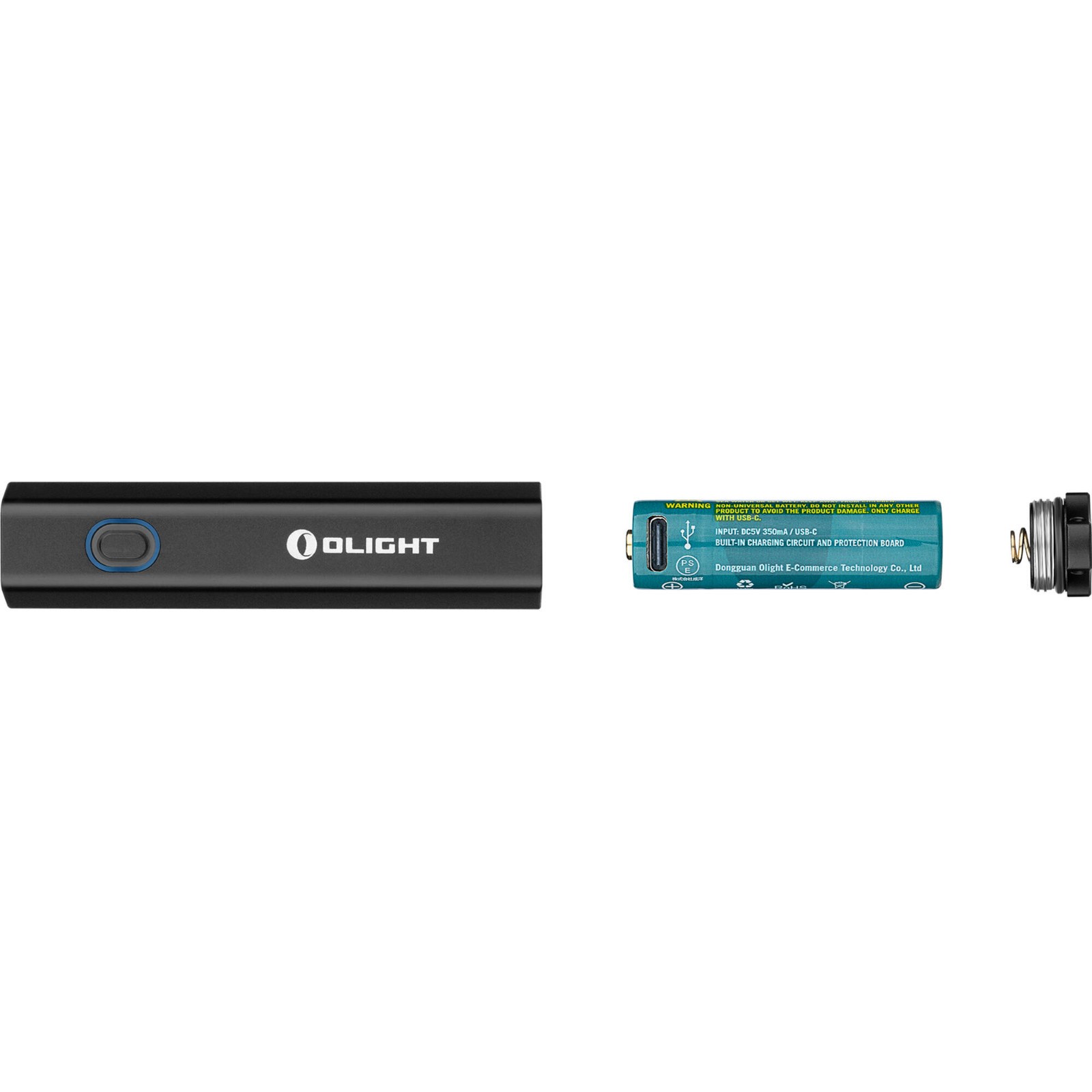 Olight Diffuse 700 Lumen EDC Pocket Flashlight, 6 Lighting Modes, Black
