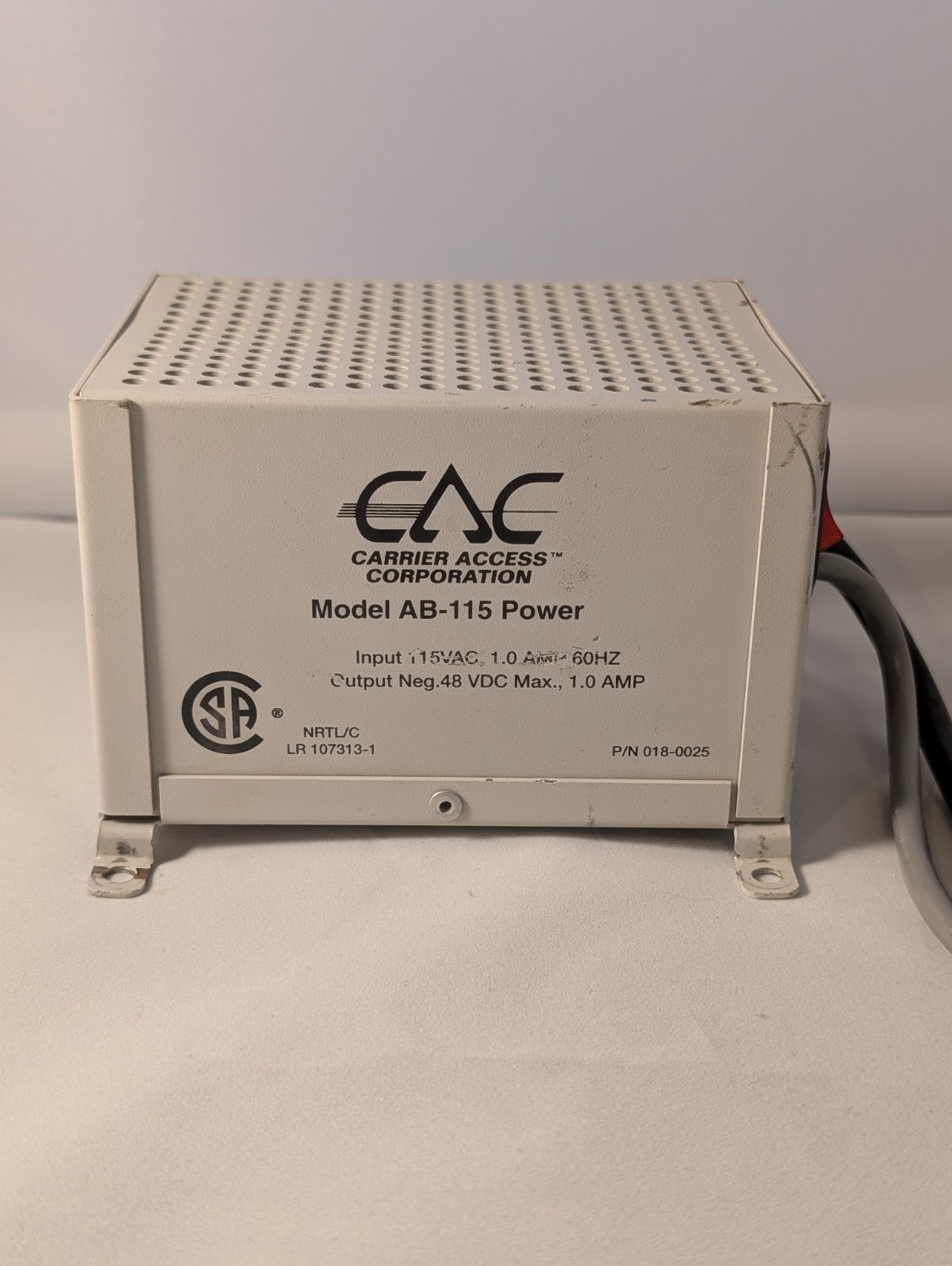 Carrier Access Corporation Bank AB-115 Power Supply Working Condition