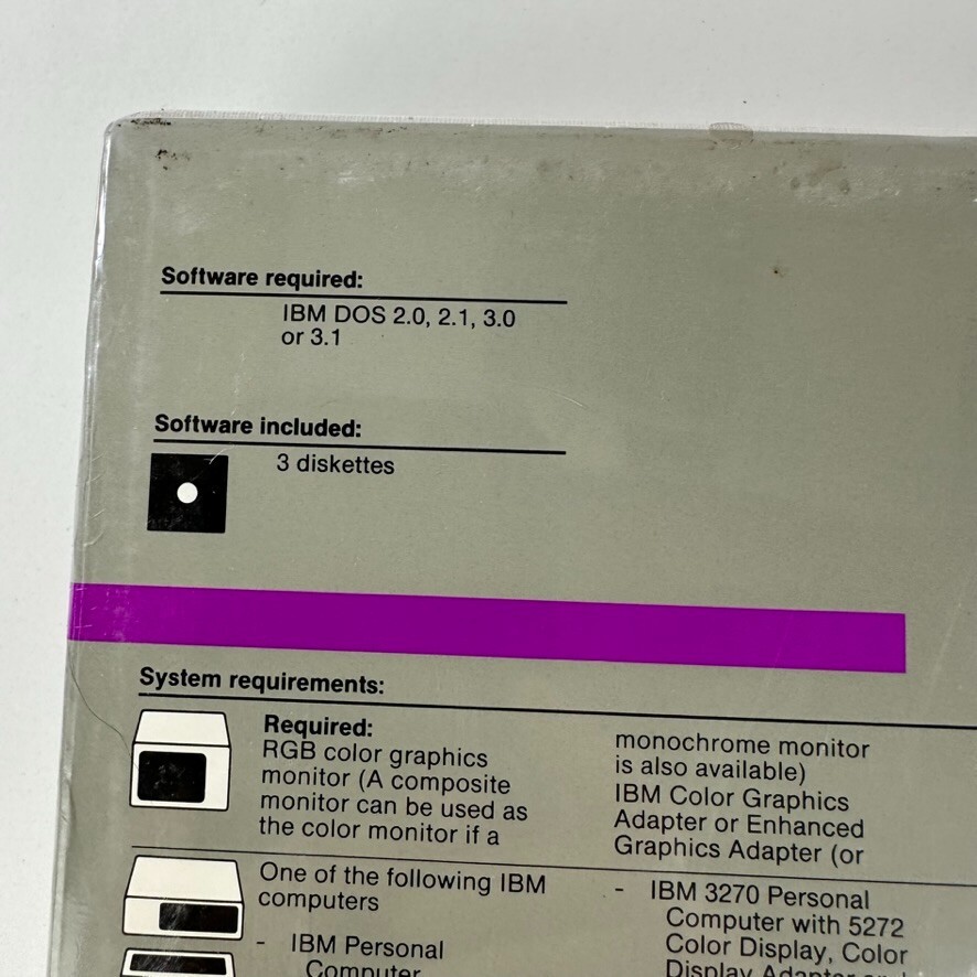 IBM PC Storyboard for Personal Computer Software DOS Factory Sealed