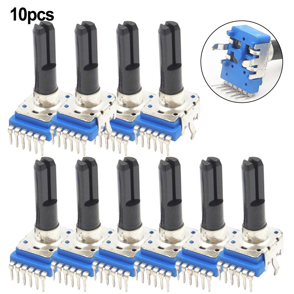 10Pcs RK12 6 Pin Stereo Potentiometer B10K B20K B50K B100K Audio Parts