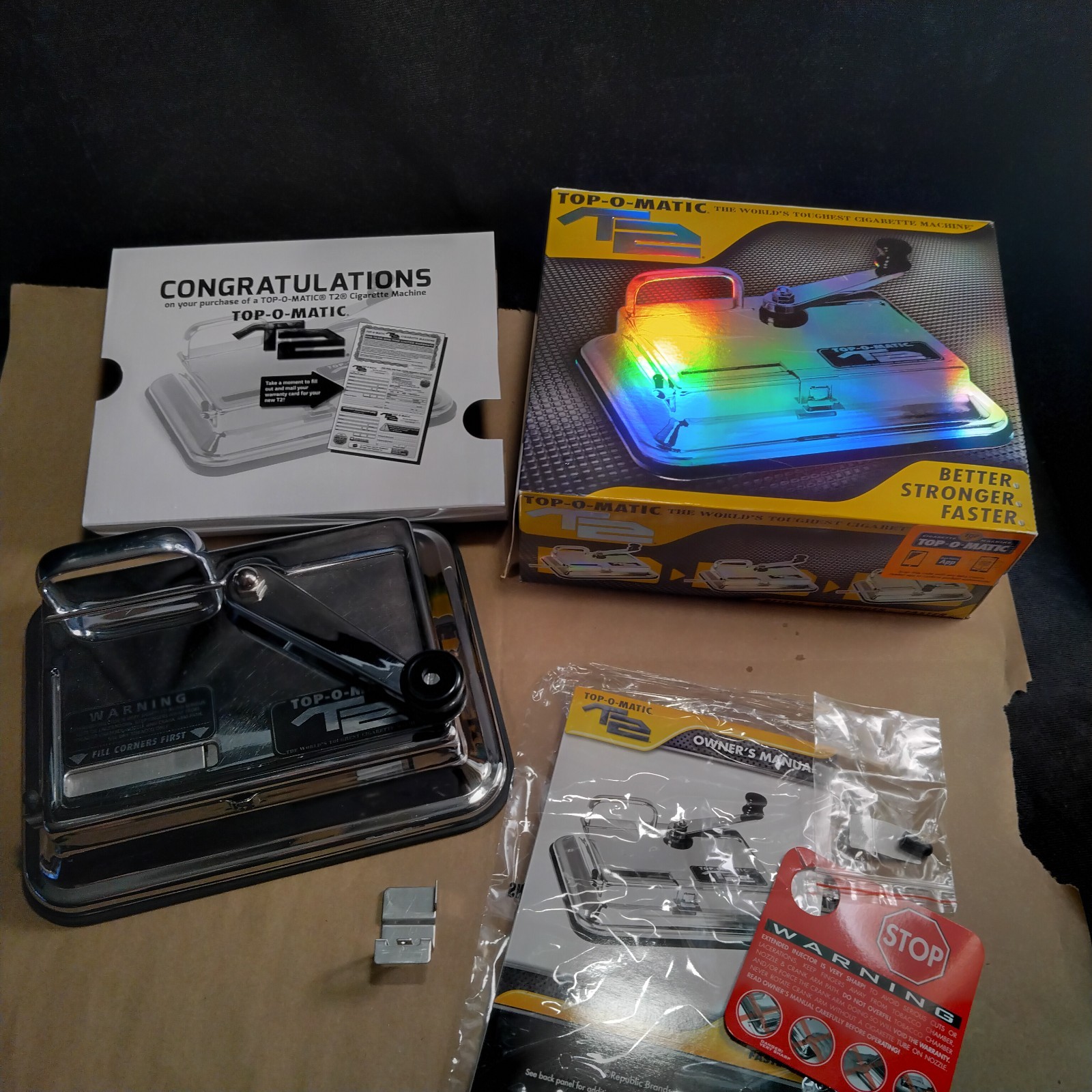 TOP-O-Matic T2 Cigarette Maker Tobacco Injector Machine King 100s