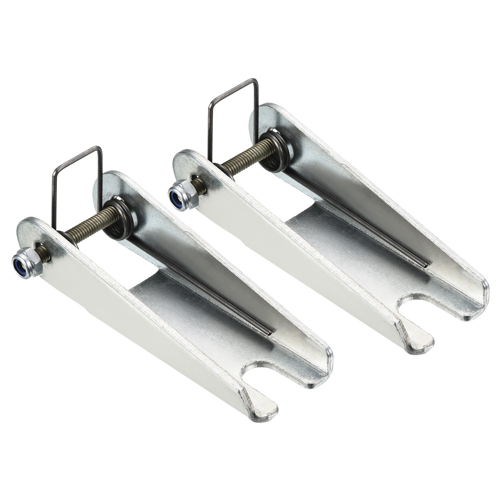 2 Pack 77mm Hook Safety Latch Kit Metal Towing Hitch Replacement Silver]