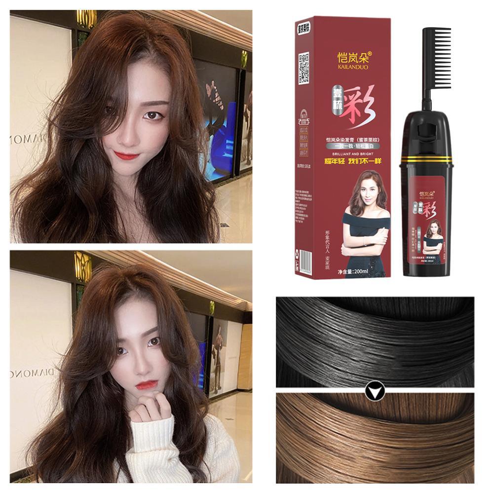 Colorful Plant Hair Dye W/ Innovative Comb ApplicatorNatural Dye✨. Plant Lo G1M5