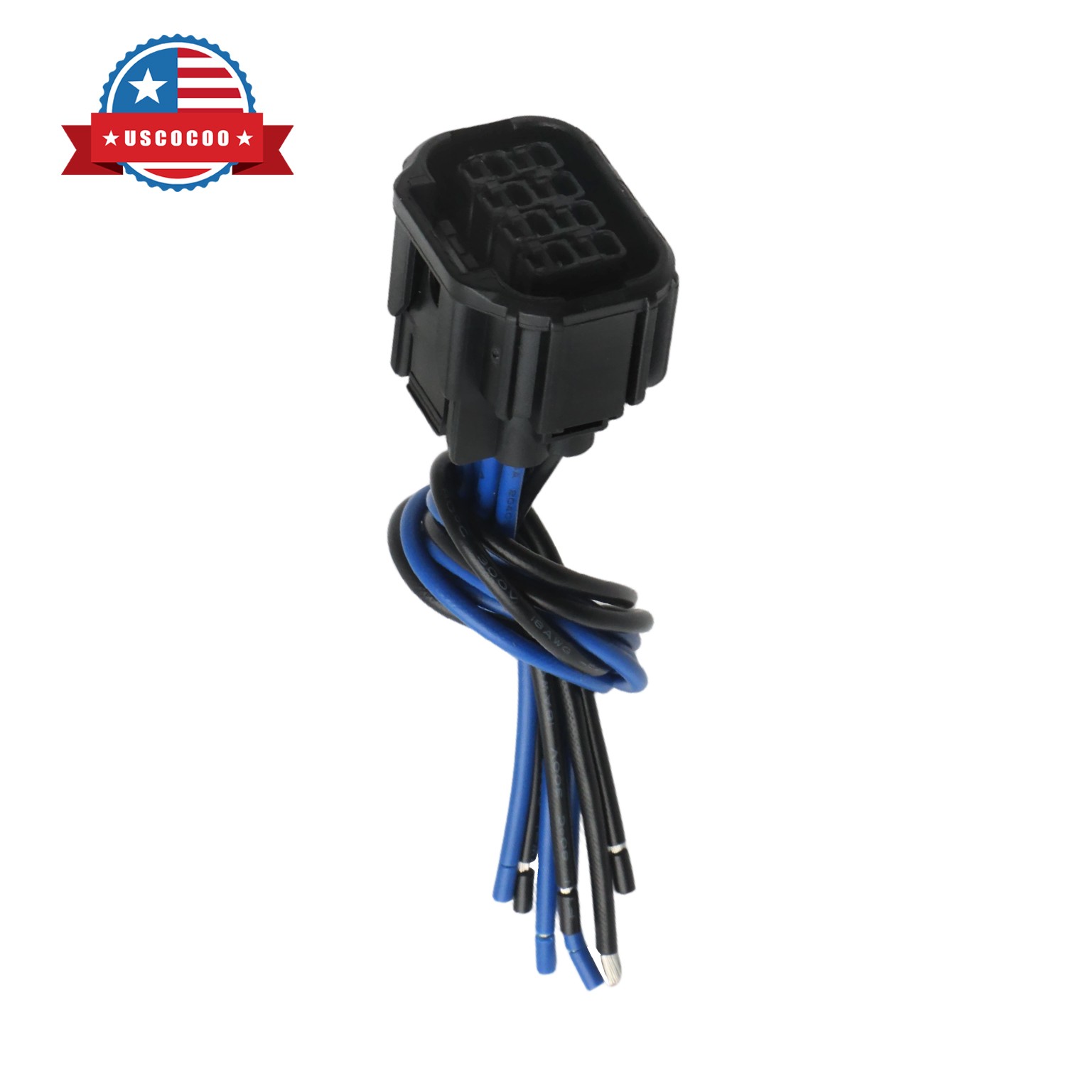 8-Way Front LED Headlights Connector Pigtail Female for 2016-2023 Honda Civic