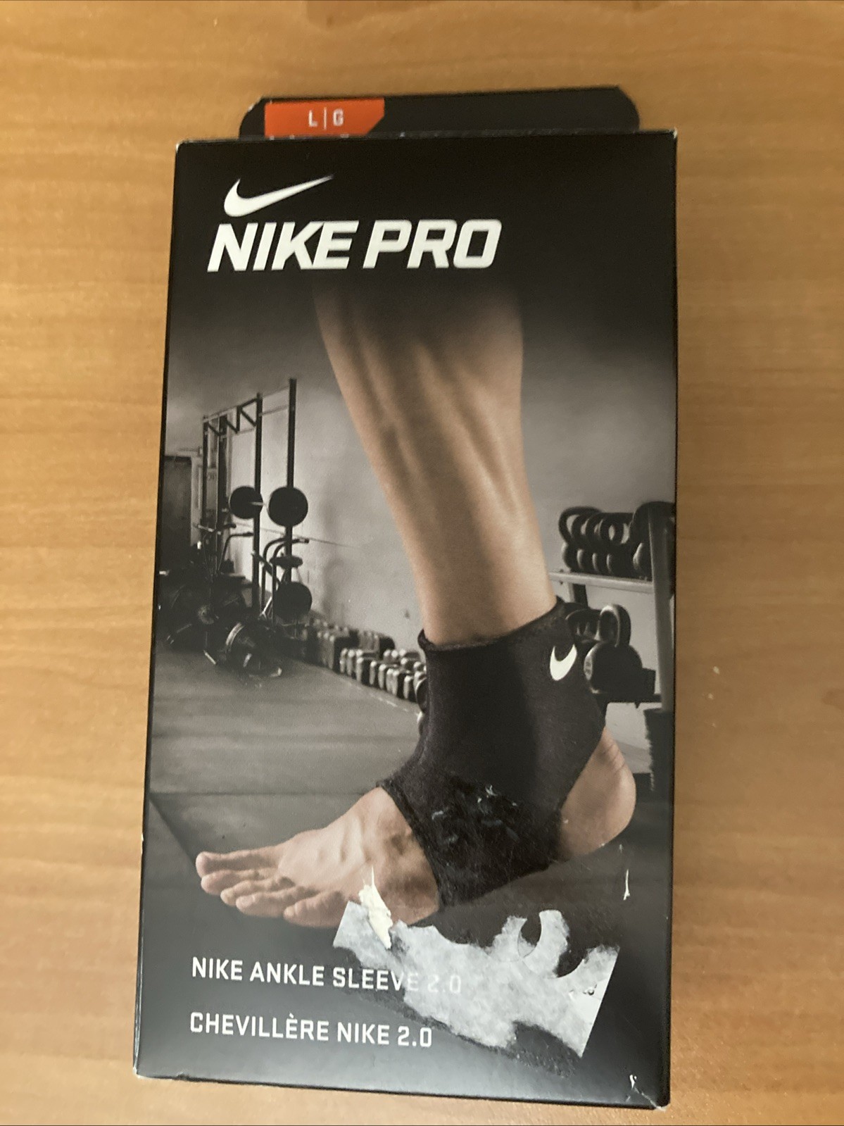 Nike Pro Ankle Sleeve 2.0 Adult Unisex Large Black/White Brand NIB Basketball