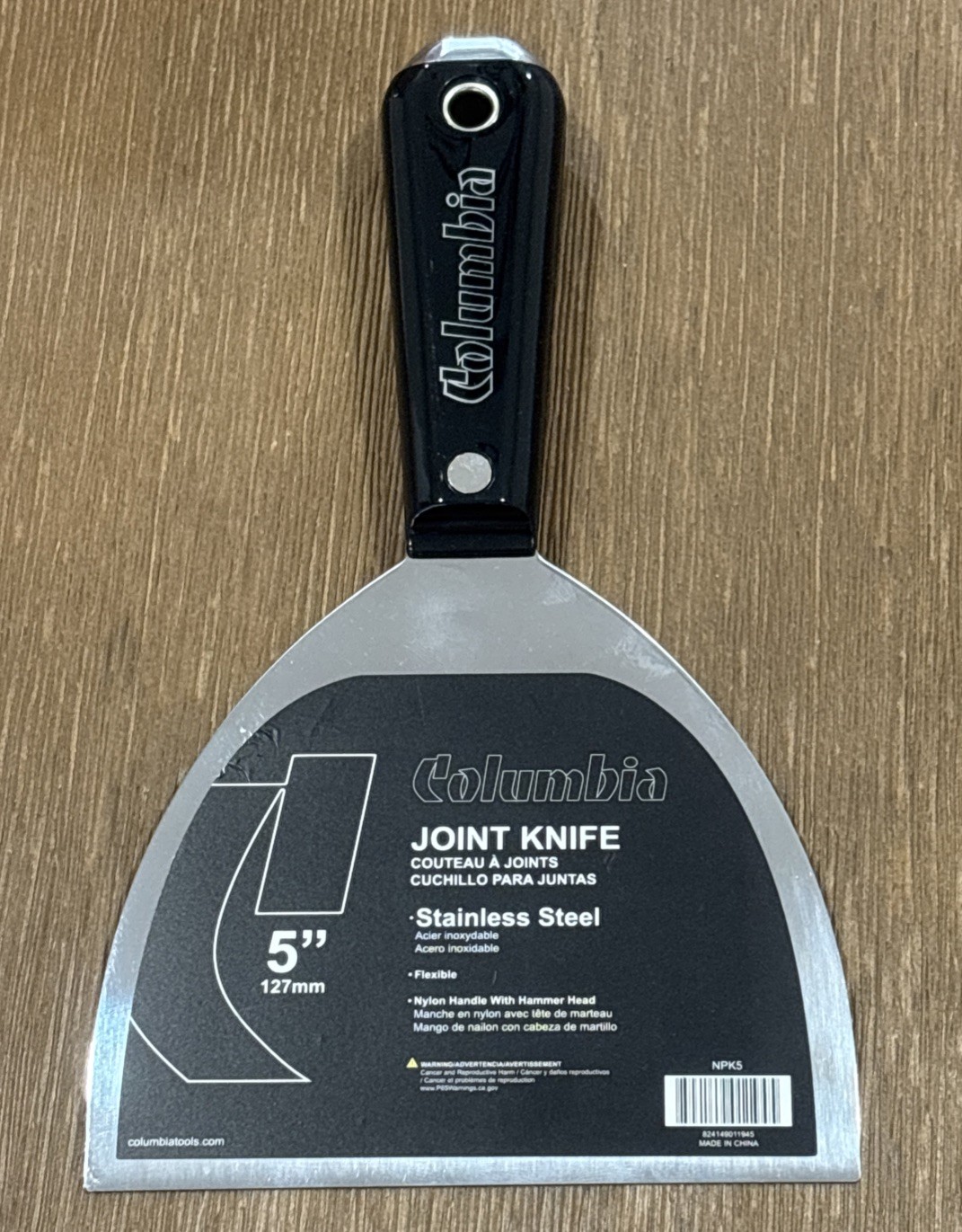Columbia Taping Tools - 5” Joint Knife - Stainless Steel