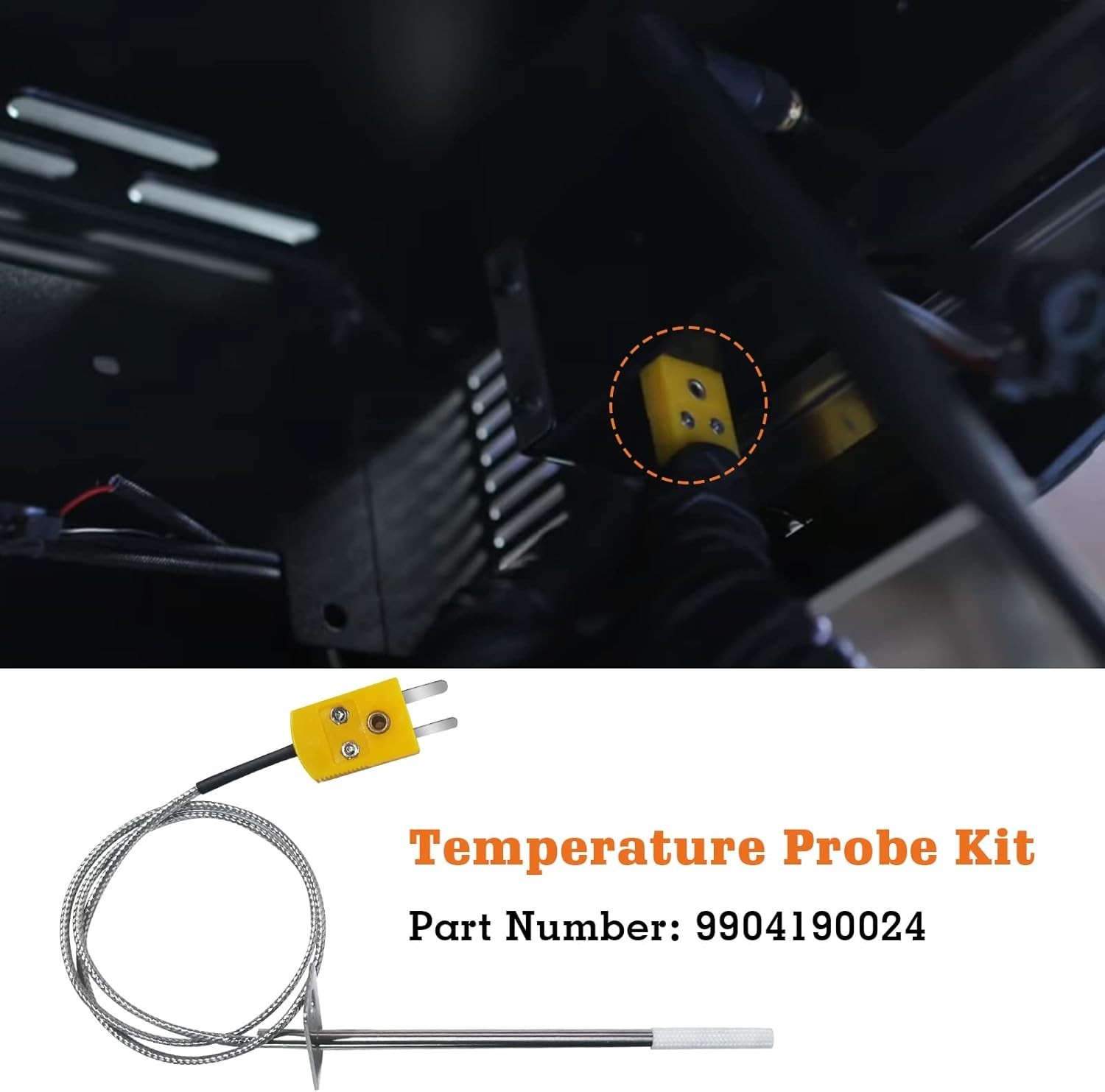 Stainless Steel Temperature Probe for Masterbuilt Grills - Accurate & Reliable